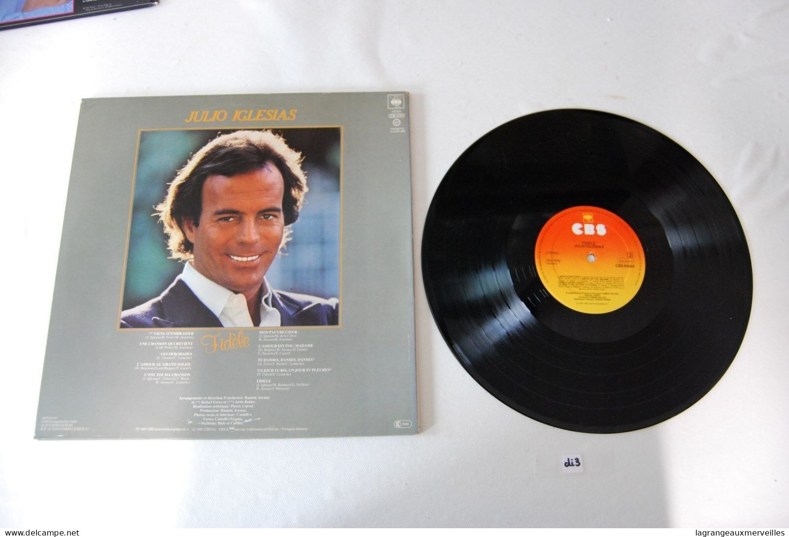 Di3- Vinyl 33 T - Julio Iglesias - Fidele - Fidèle - Autres - Musique Française