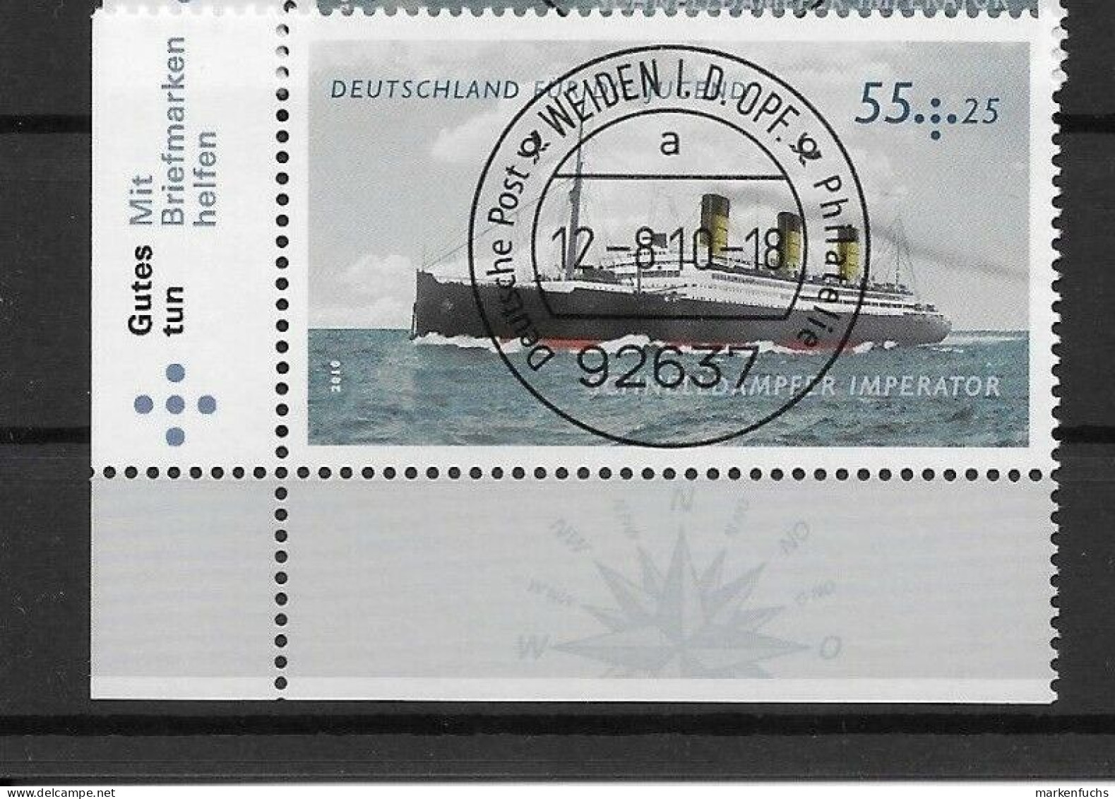 Bund / Nr. 2810  Schiffe / Gestempelt  EST-Weiden / Ecke - Used Stamps