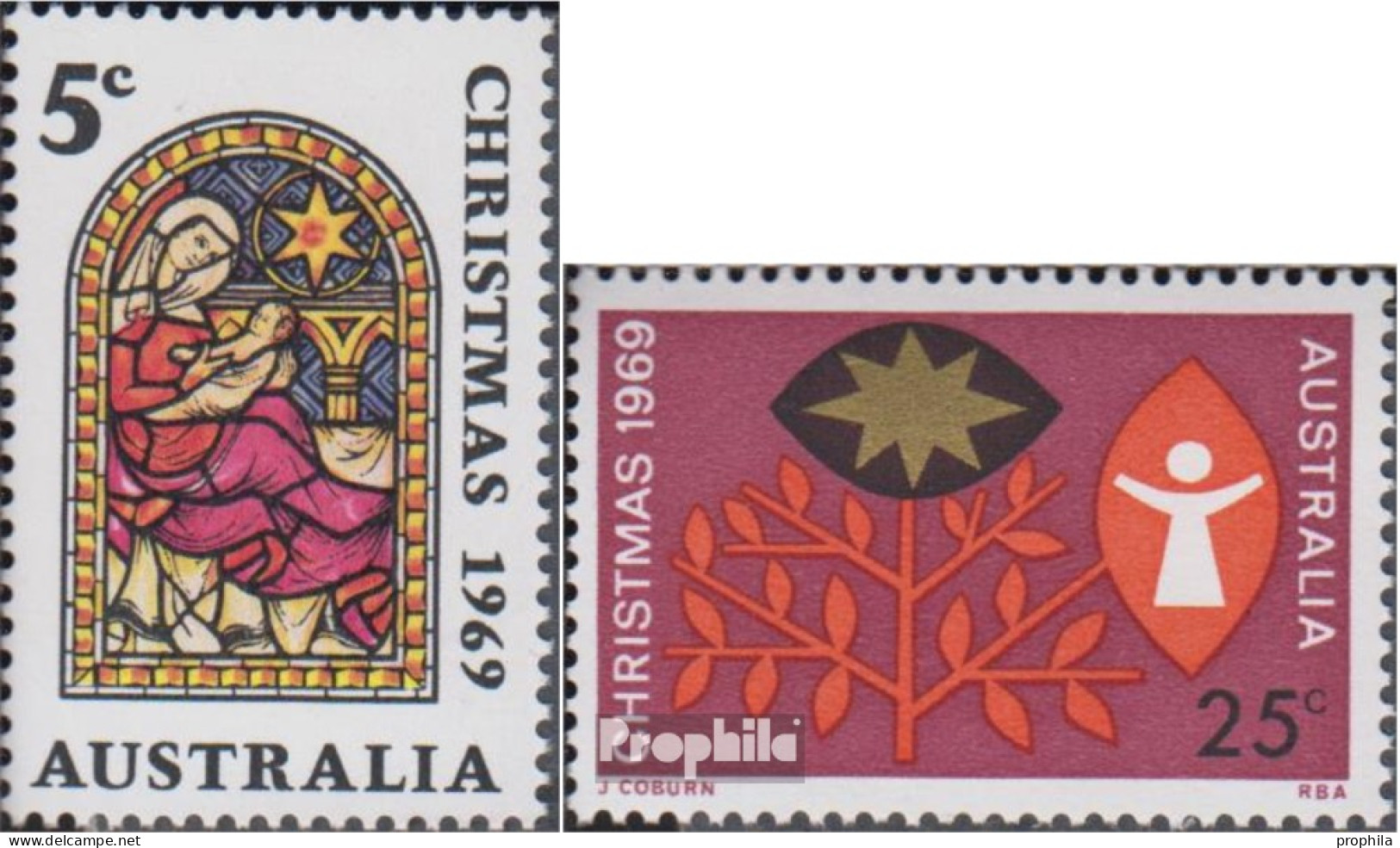 Australien 422-423 (kompl.Ausg.) Postfrisch 1969 Weihnachten - Nuovi