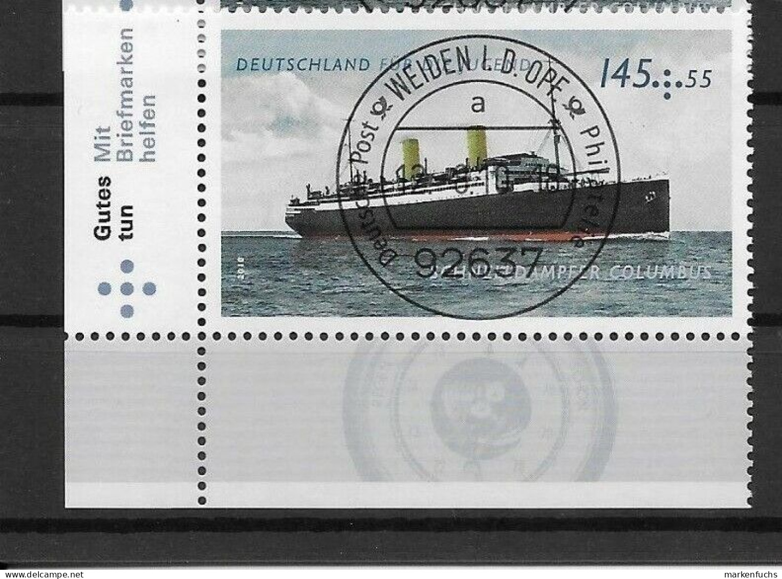 Bund / Nr. 2812  Schiffe / Gestempelt  EST-Weiden / Ecke - Used Stamps