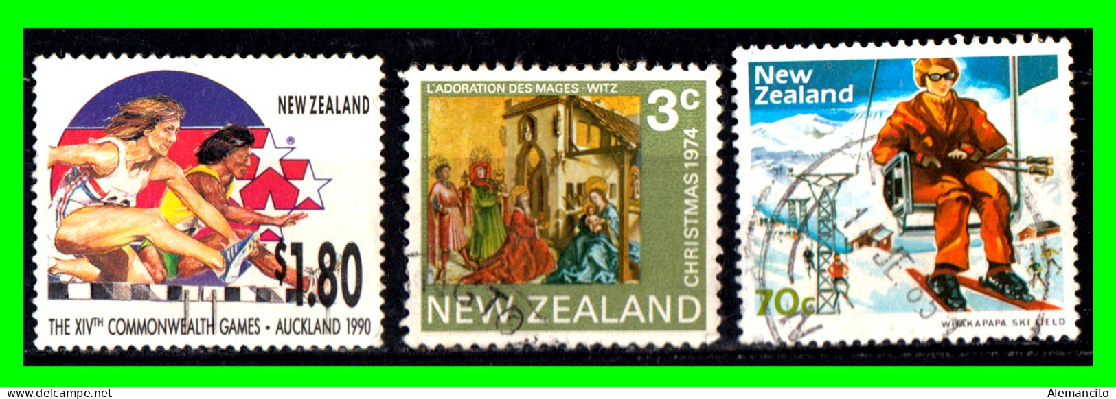 NUEVA ZELANDA  NEW ZEALAND  ( OCEANIA )  SELLOS DE DIFERENTES AÑOS Y VALORES - Usados