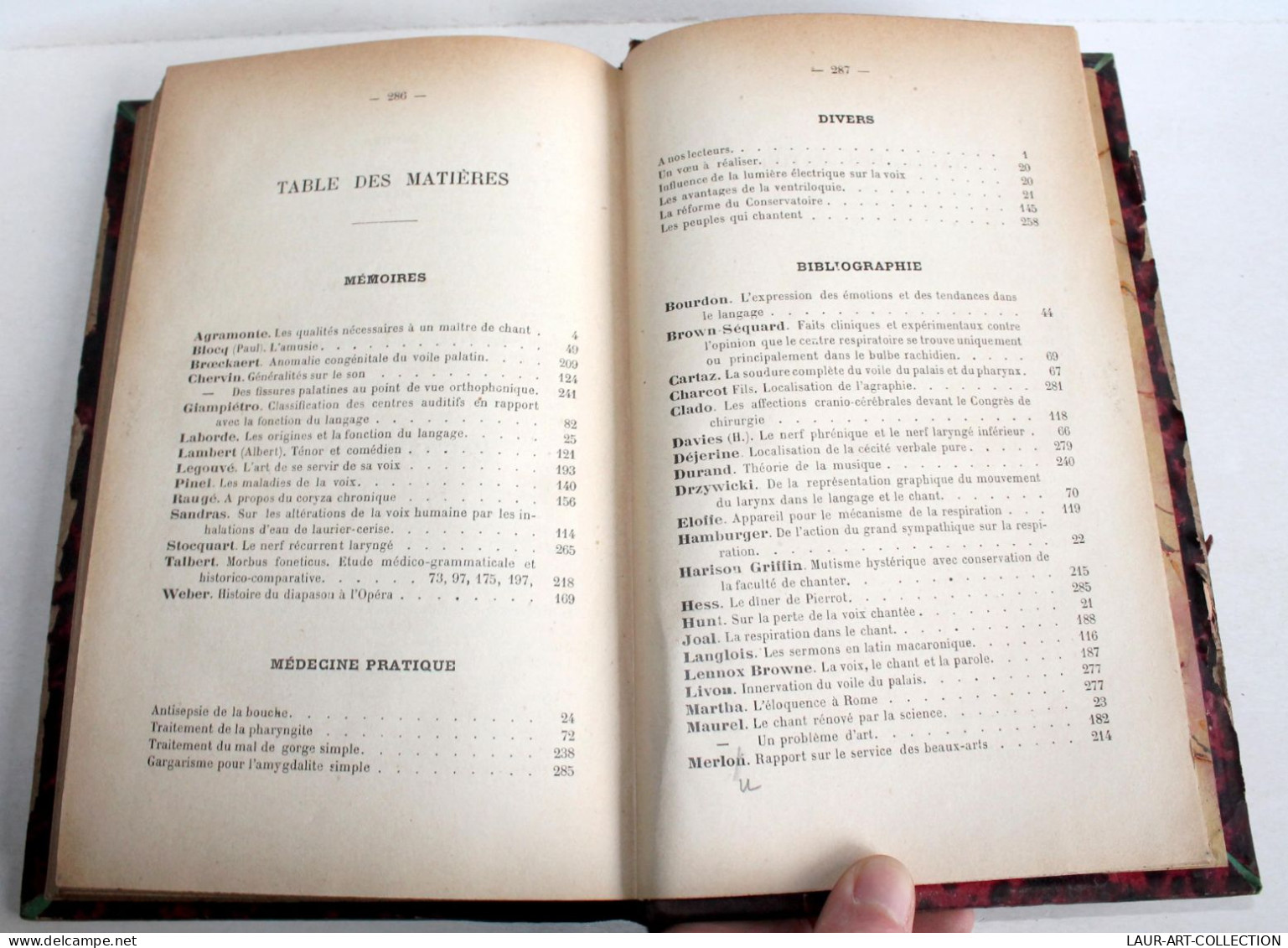 LA VOIX, PARLEE & CHANTEE ANATOMIE PHYSIOLOGIE PATHOLOGIE HYGIENE EDUCATION 1893 / ANCIEN LIVRE XXe SIECLE (2603.95) - Salud