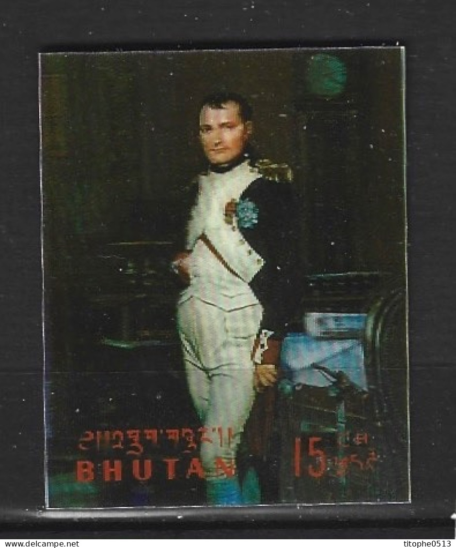 BHOUTAN. N°254 De 1970. Tableau De David/Napoléon. - Napoleón