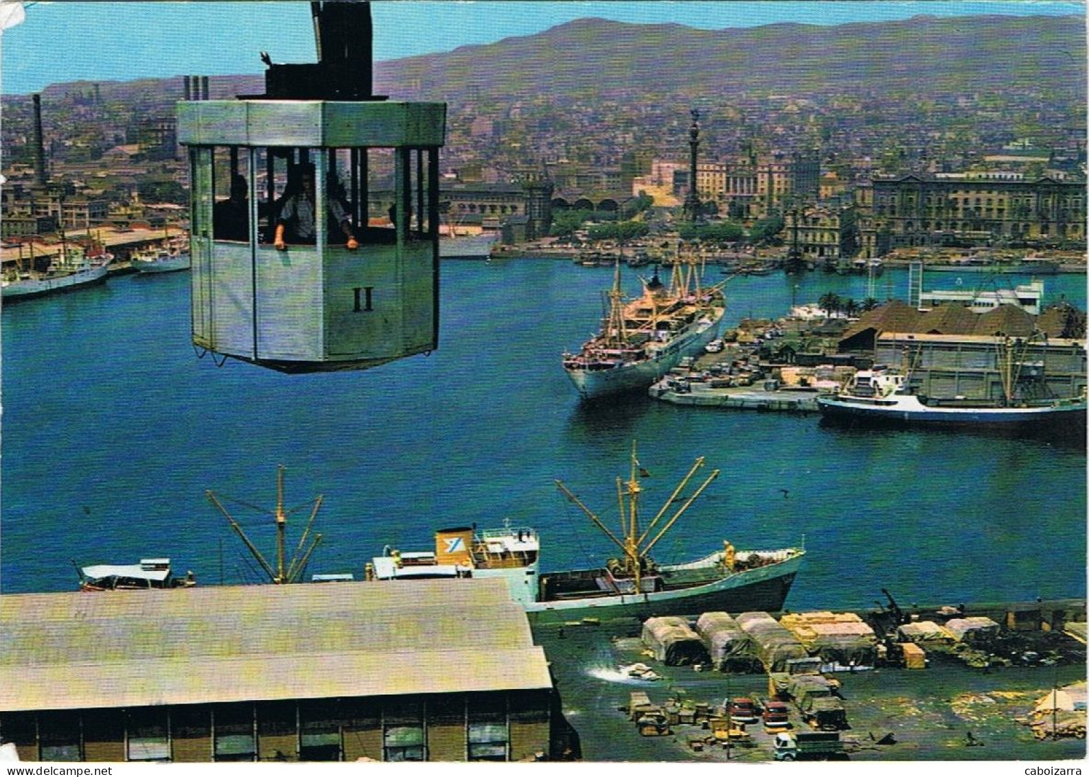 Cargo Ship Burgos. Fred Olsen. Barcelona Port. - Handel