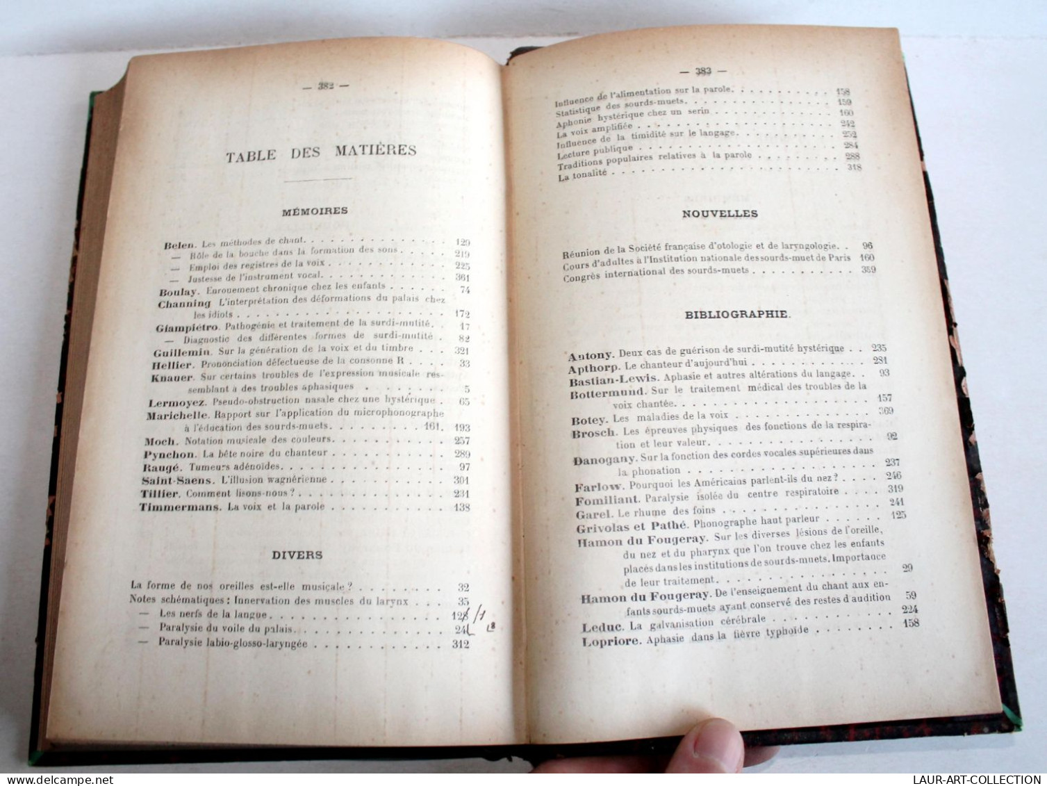 LA VOIX, PARLEE & CHANTEE ANATOMIE PHYSIOLOGIE PATHOLOGIE HYGIENE EDUCATION 1899 / ANCIEN LIVRE XXe SIECLE (2603.99) - Health