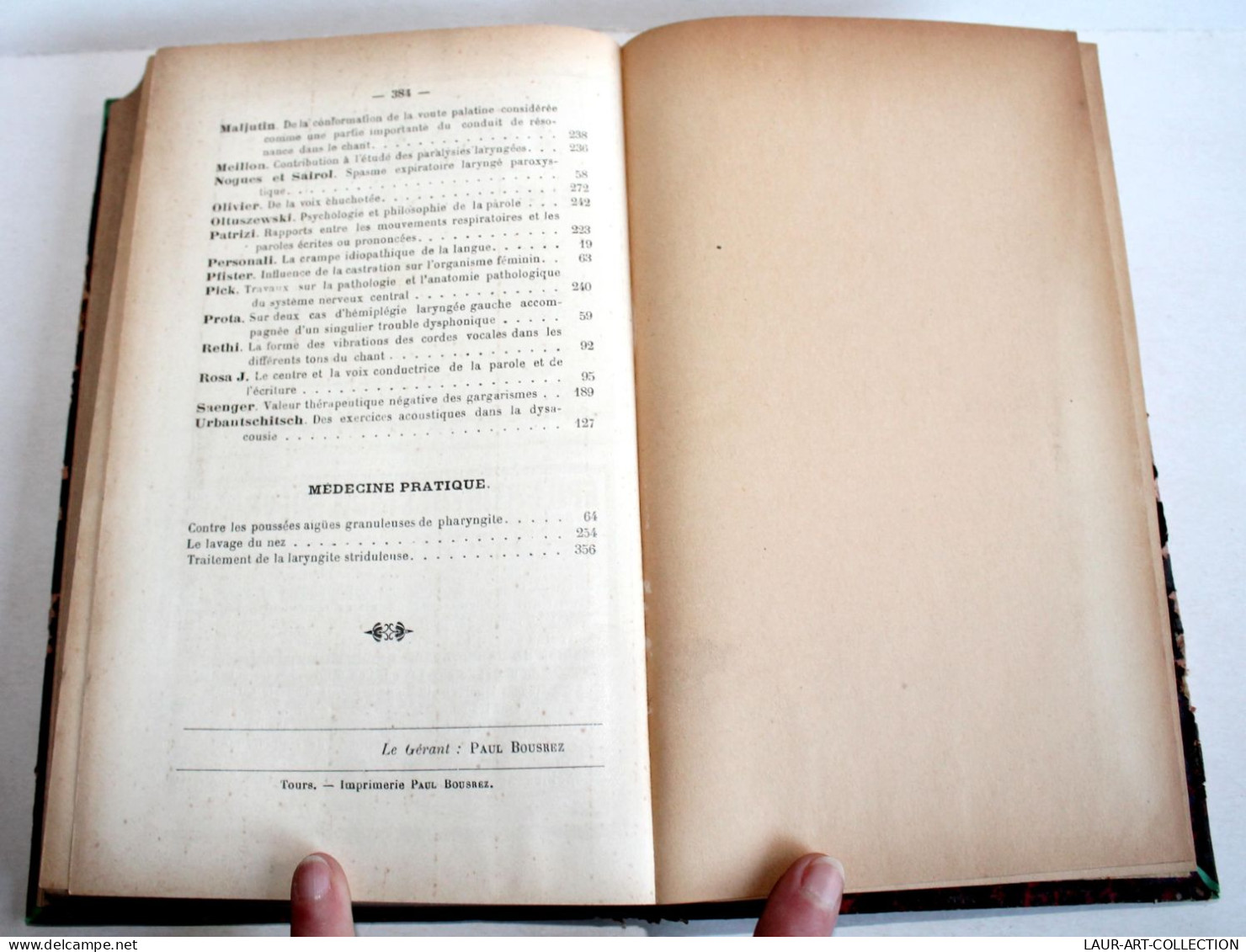 LA VOIX, PARLEE & CHANTEE ANATOMIE PHYSIOLOGIE PATHOLOGIE HYGIENE EDUCATION 1899 / ANCIEN LIVRE XXe SIECLE (2603.99) - Salud