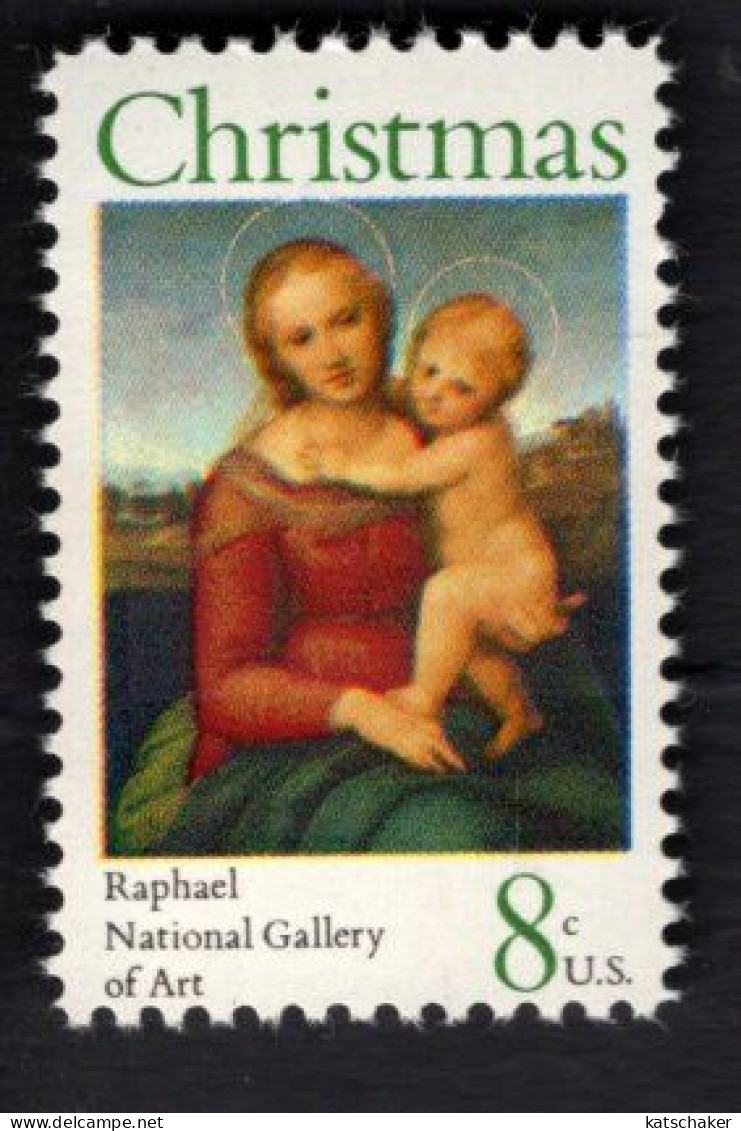 204521892 1973 SCOTT 1507 (XX)  POSTFRIS MINT NEVER HINGED - CHRISTMAS SMALL COWPER MADONNA BY RAPHAEL - Nuevos