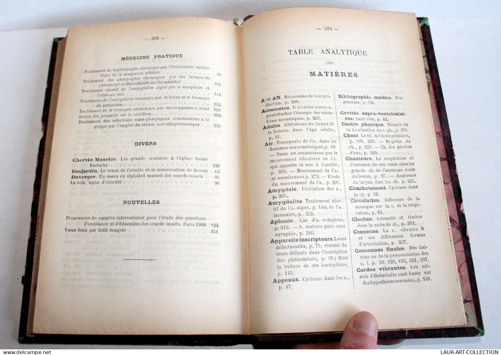 LA VOIX, PARLEE & CHANTEE ANATOMIE PHYSIOLOGIE PATHOLOGIE HYGIENE EDUCATION 1900 / ANCIEN LIVRE XXe SIECLE (2603.100) - Santé