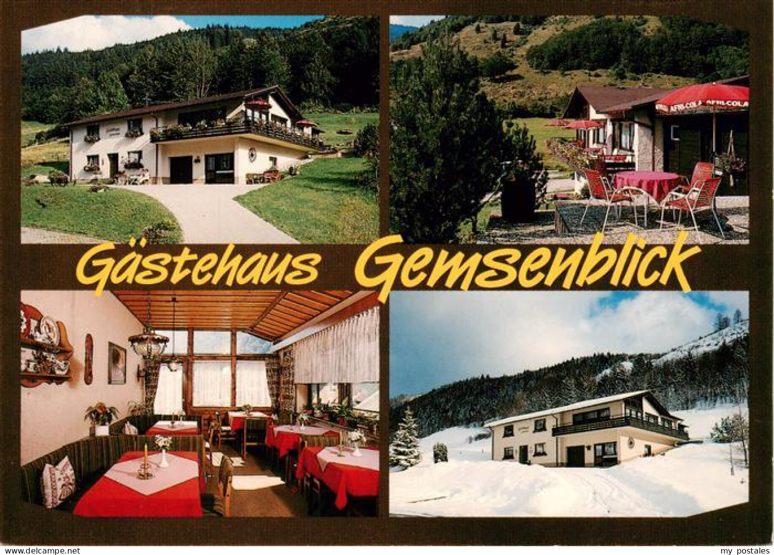 73935167 Brandenberg_Todtnau Gaestehaus Gemsenblick Terrasse Gastraum - Todtnau