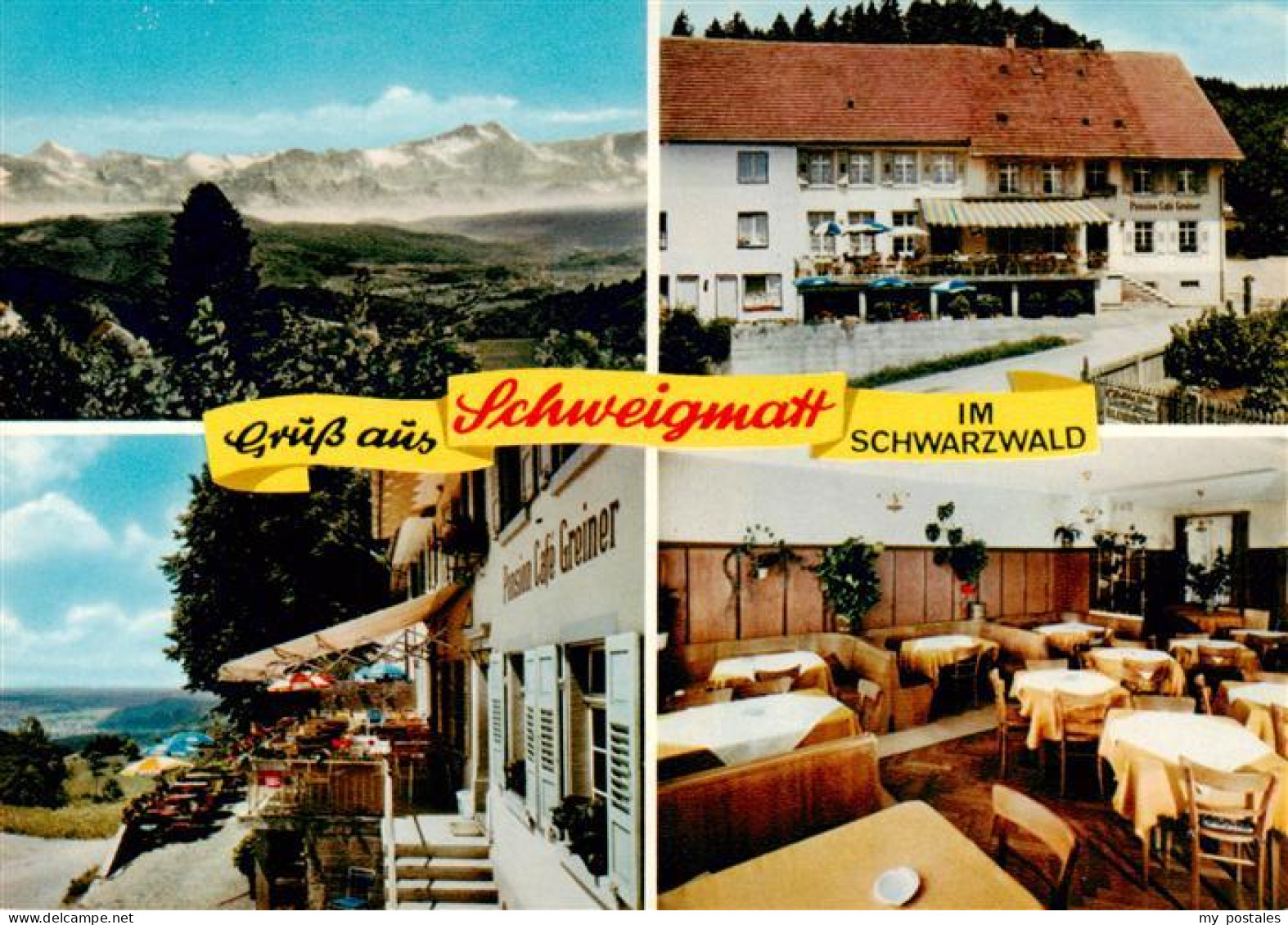 73935165 Schweigmatt_Schopfheim Panorama Cafe Pension Greiner Terrasse Gastraum - Schopfheim
