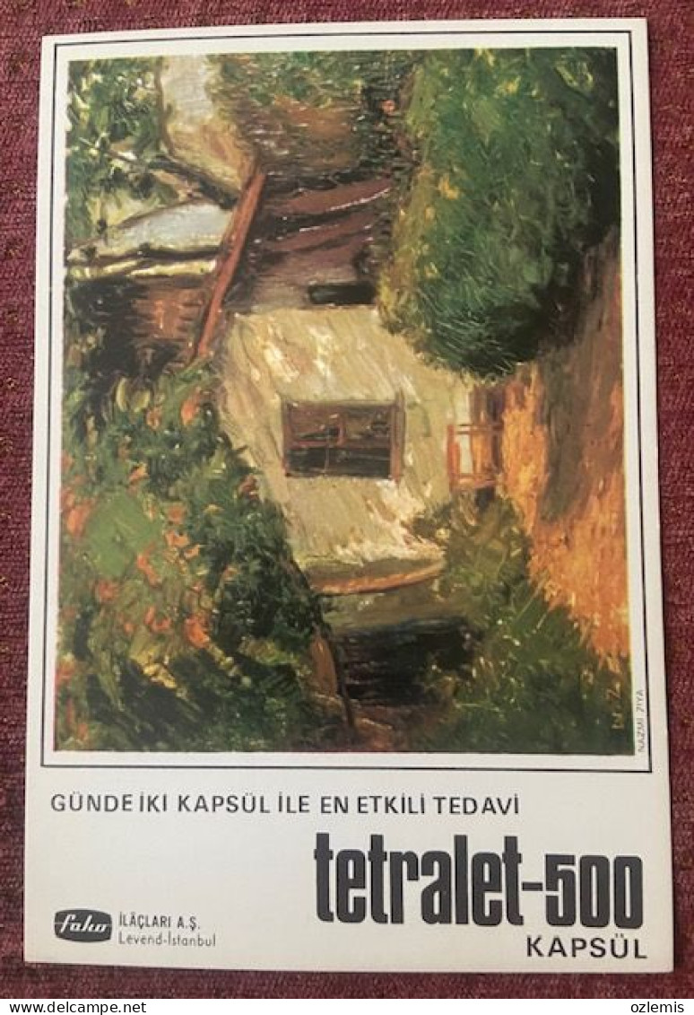 MEDICINE,PHARMACY, TETRALET - 500 KAPSUL , POSTCARD - Salud