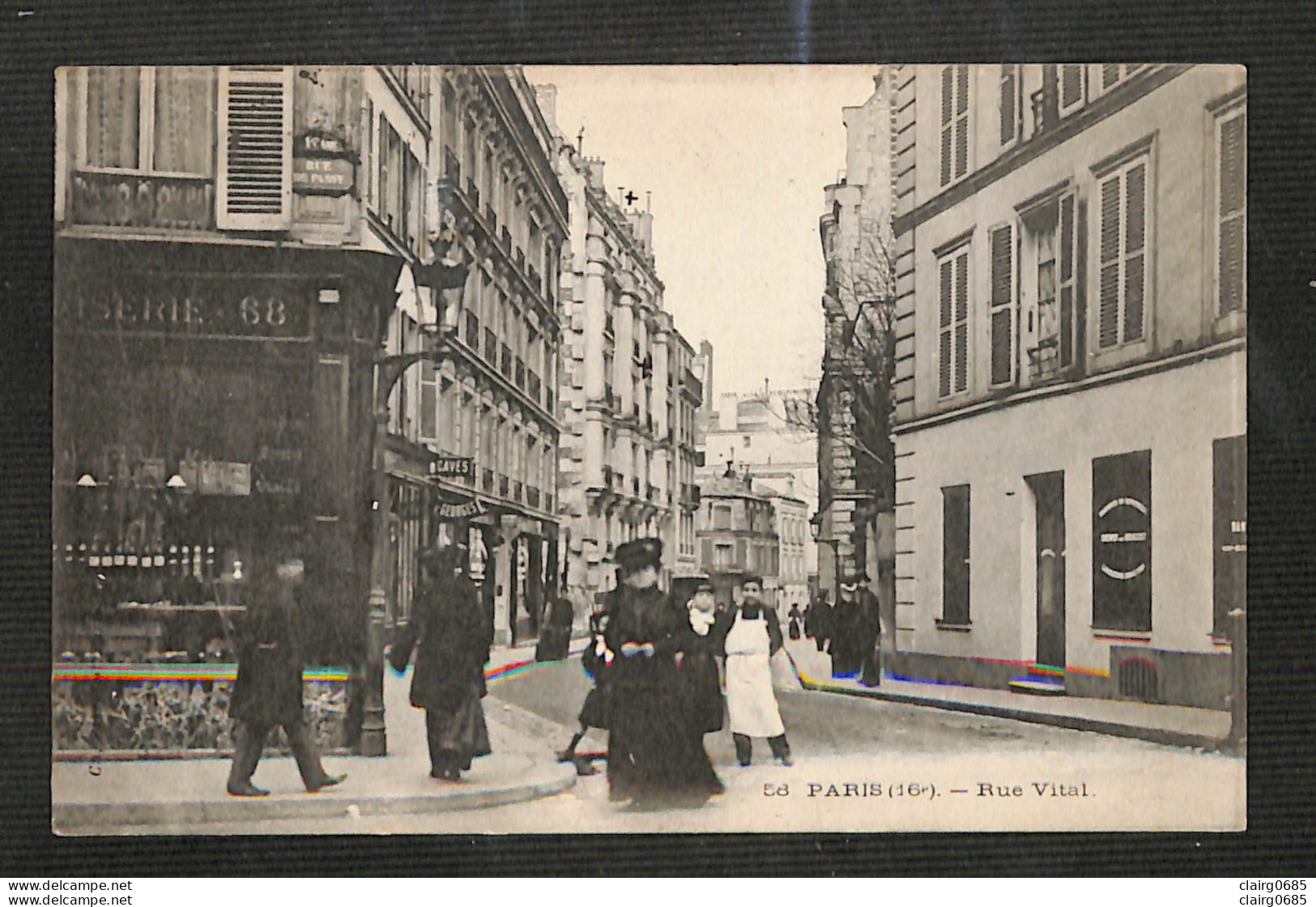 75 - PARIS - 16è - Rue Vital - 1906 - Arrondissement: 16