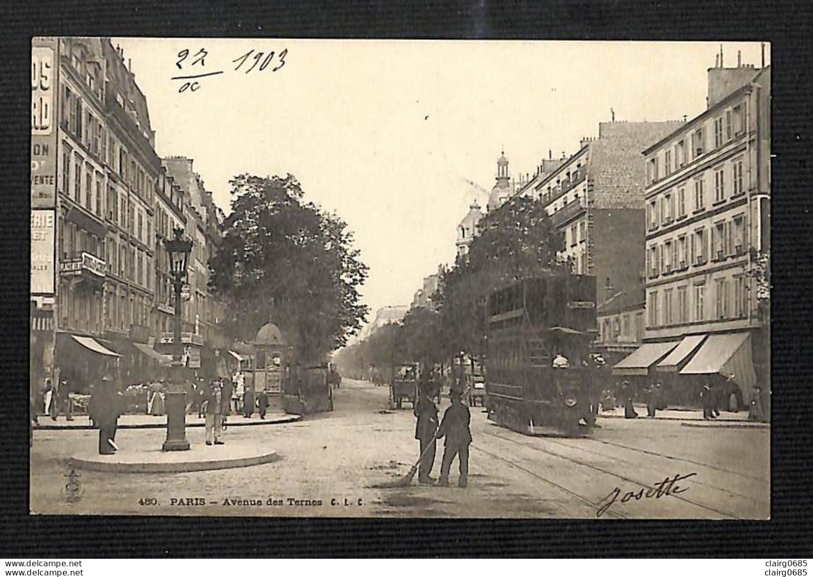 75 - PARIS - 17è - Avenue Des Ternes - (tramway) - 1903 - Paris (17)