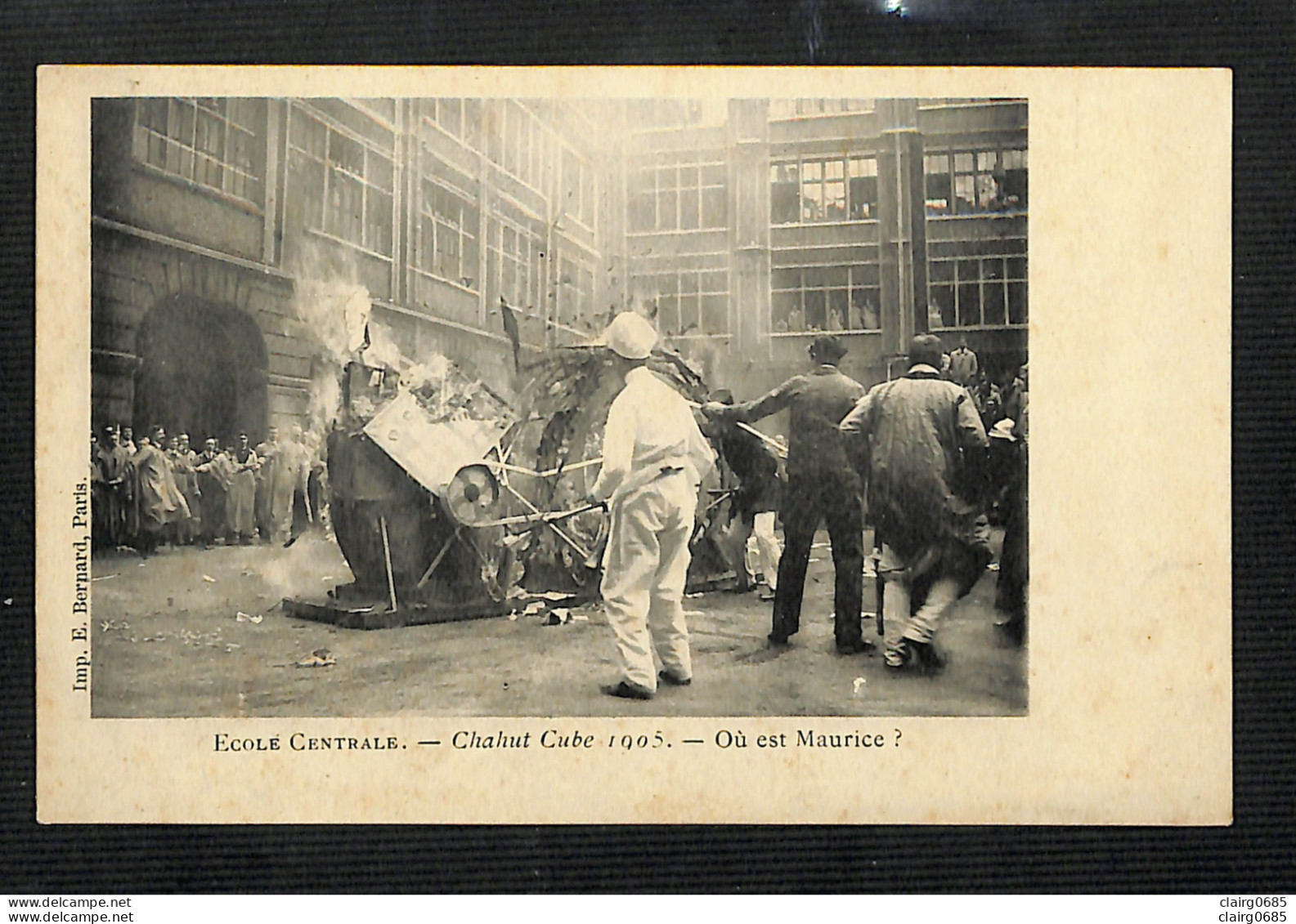 75 - PARIS - 17è - ECOLE CENTRALE - Chahut Cube 1905 - Où Est Maurice ? - Bildung, Schulen & Universitäten