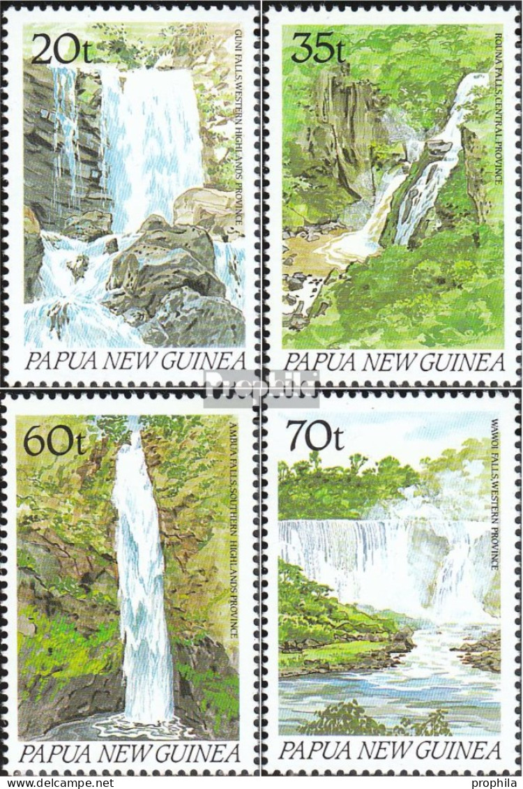 Papua-Neuguinea 610-613 (kompl.Ausg.) Postfrisch 1990 Wasserfälle - Papua-Neuguinea