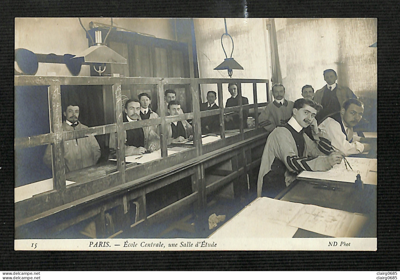 75 - PARIS - 17è - ECOLE CENTRALE - Une Salle D'Etude - N°15 - Onderwijs, Scholen En Universiteiten