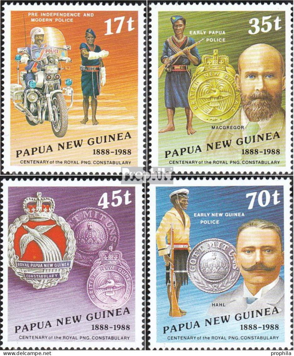 Papua-Neuguinea 567-570 (kompl.Ausg.) Postfrisch 1988 Polizei - Papoea-Nieuw-Guinea