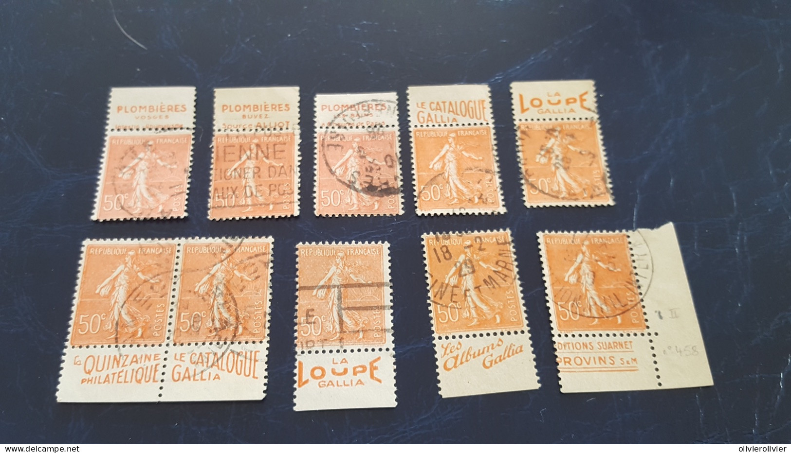 REF A1908  FRANCE OBLITERE ISSUE DE CARNET PUBLICITAIRE - Collections