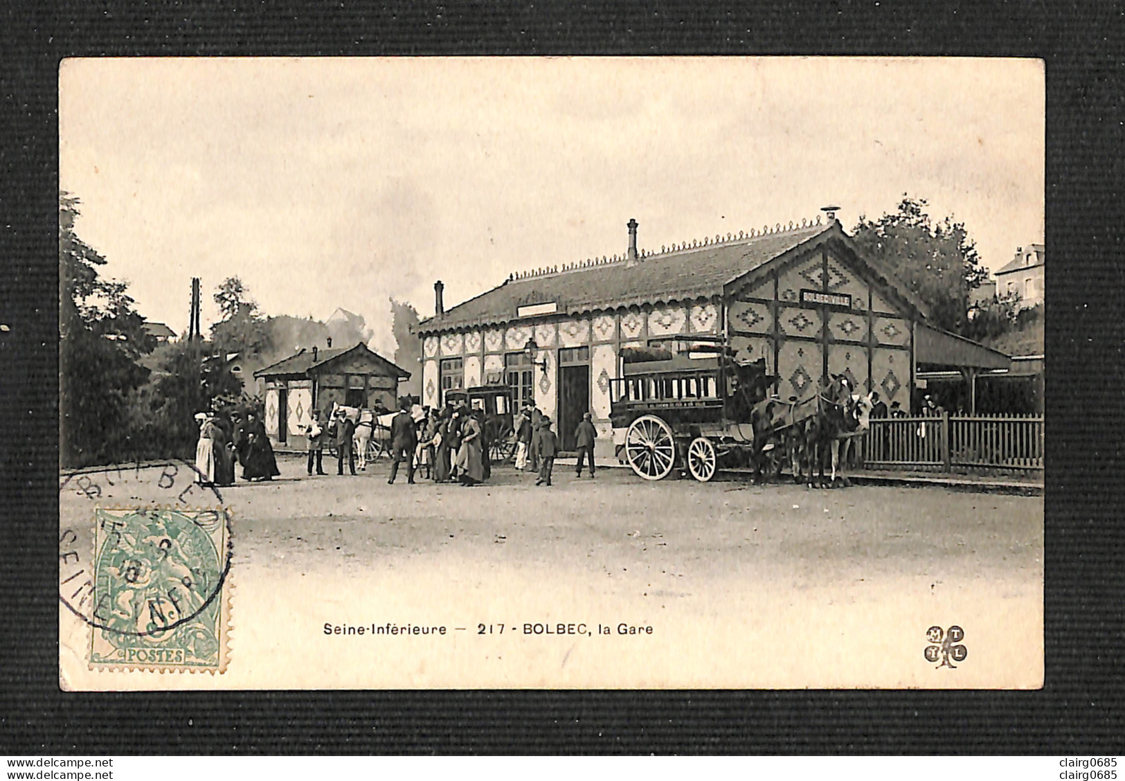 76 - BOLBEC - La Gare - 1906 - Bolbec