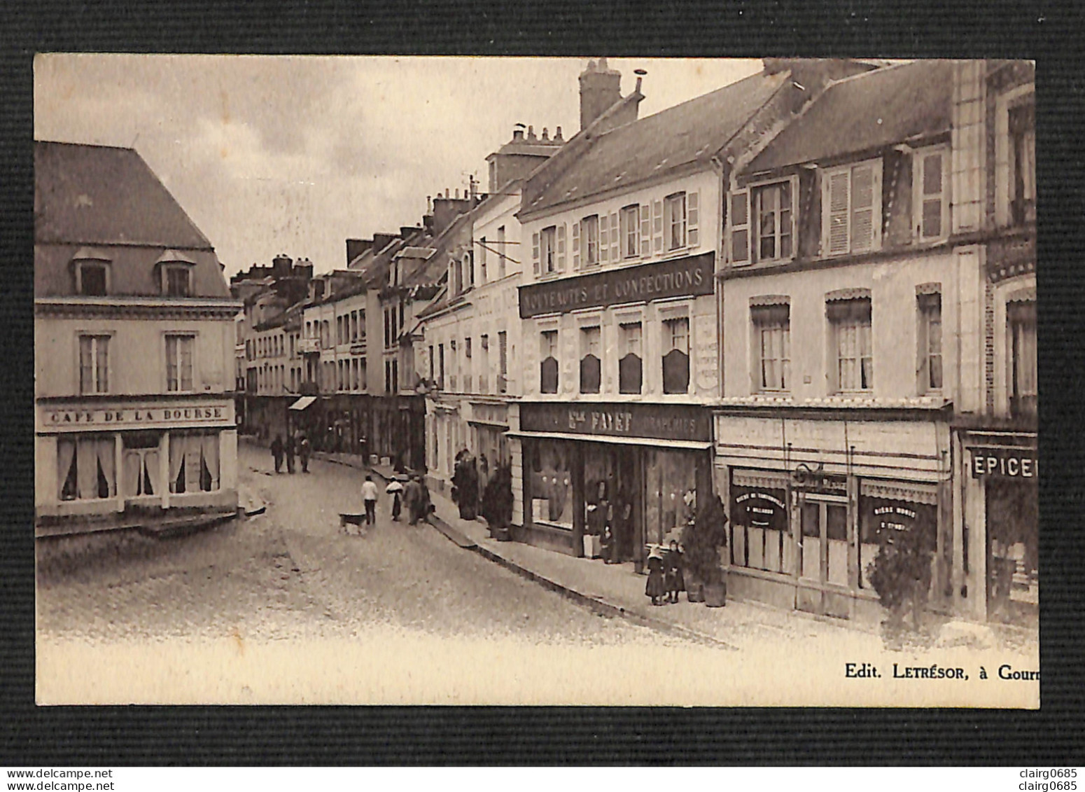 76 - GOURNAY-EN-BRAY - Place Nationale Et Rue Notre-Dame - 1916 - RARE - Gournay-en-Bray