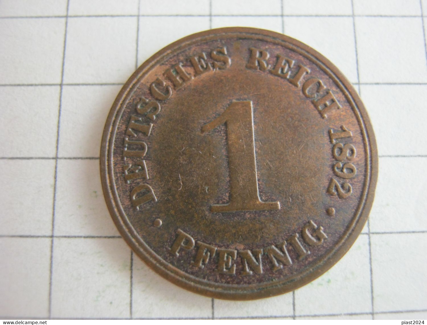 Germany 1 Pfennig 1892 A - 1 Pfennig