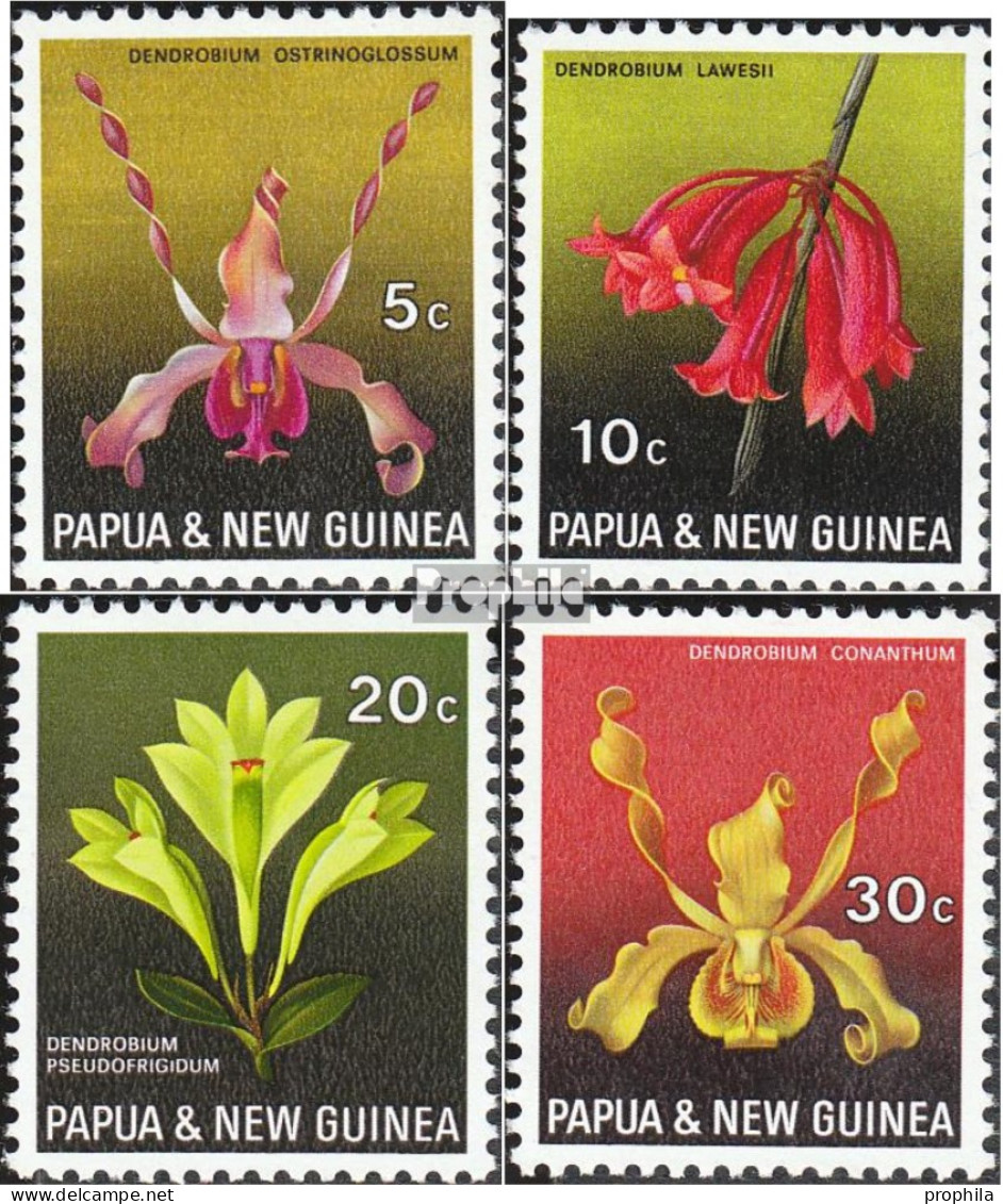 Papua-Neuguinea 161-164 (kompl.Ausg.) Postfrisch 1969 Orchideen - Papua-Neuguinea