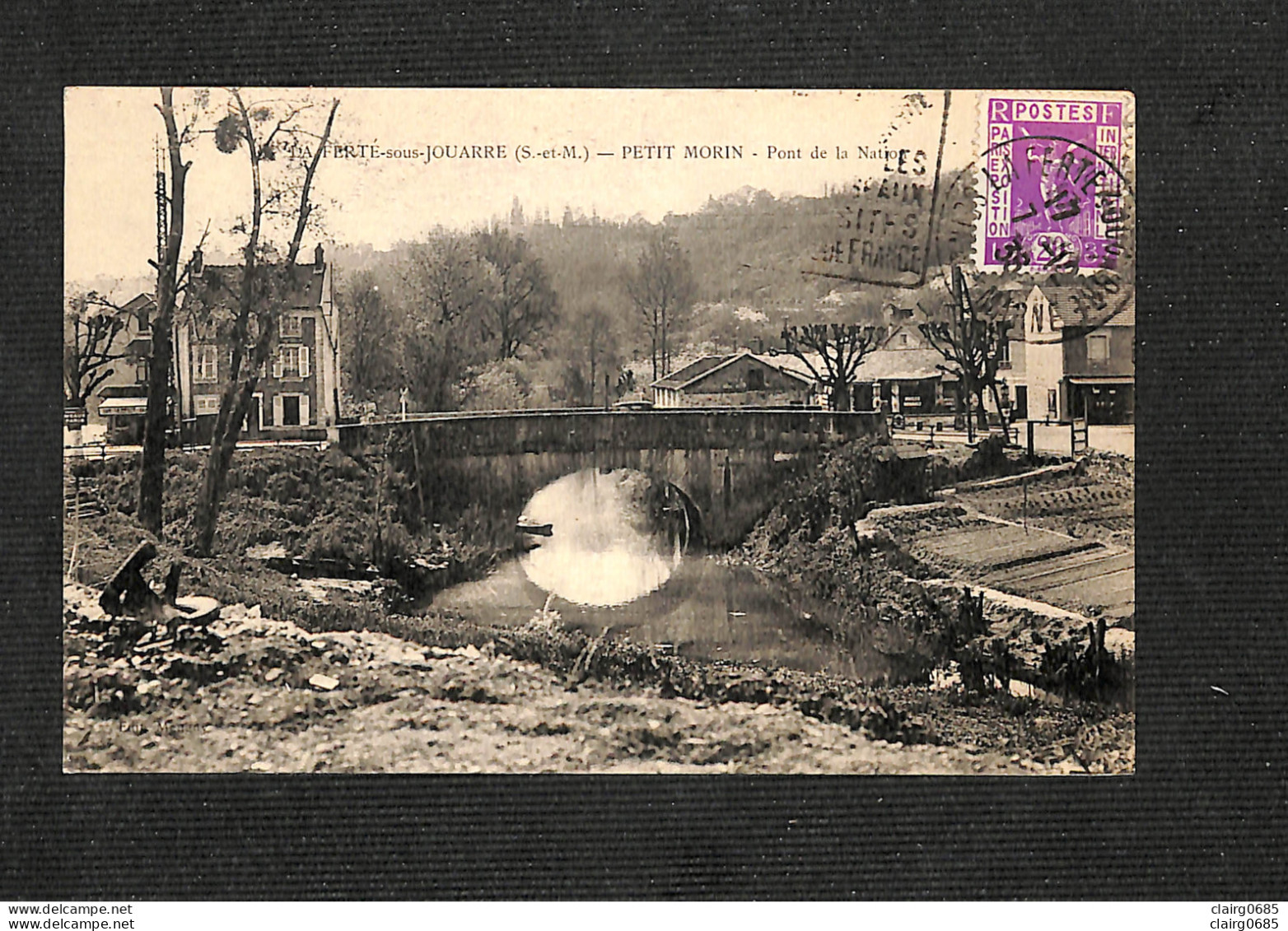 77 - LA FERTÉ SOUS JOUARRE - PETIT MORIN - Pont De La Nation - 1938 - La Ferte Sous Jouarre