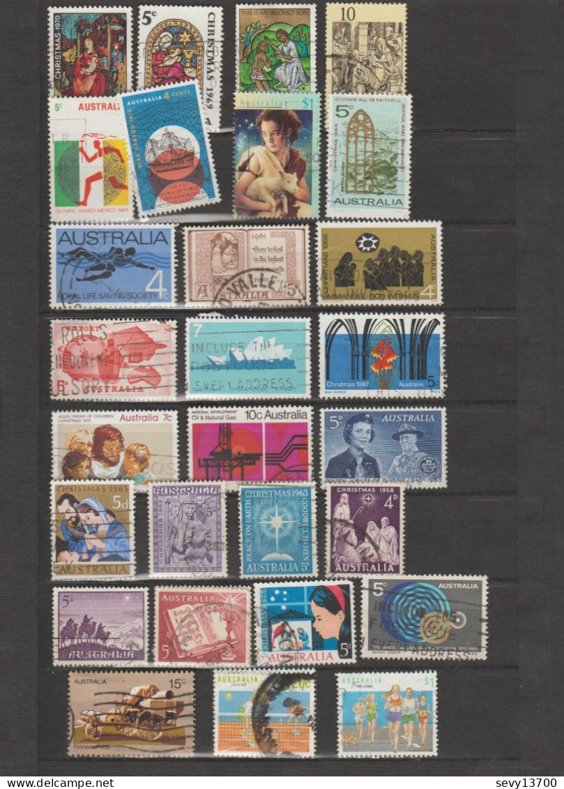 Australie - Lot De 49 Timbres - Collezioni