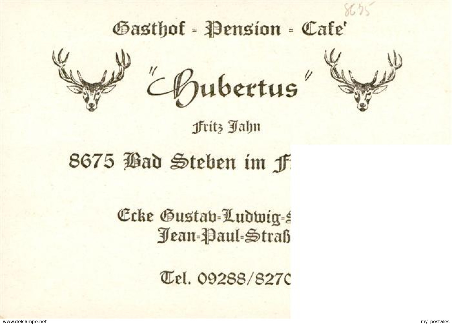 73936400 Bad_Steben Gasthof Pension Cafe Hubertus - Bad Steben