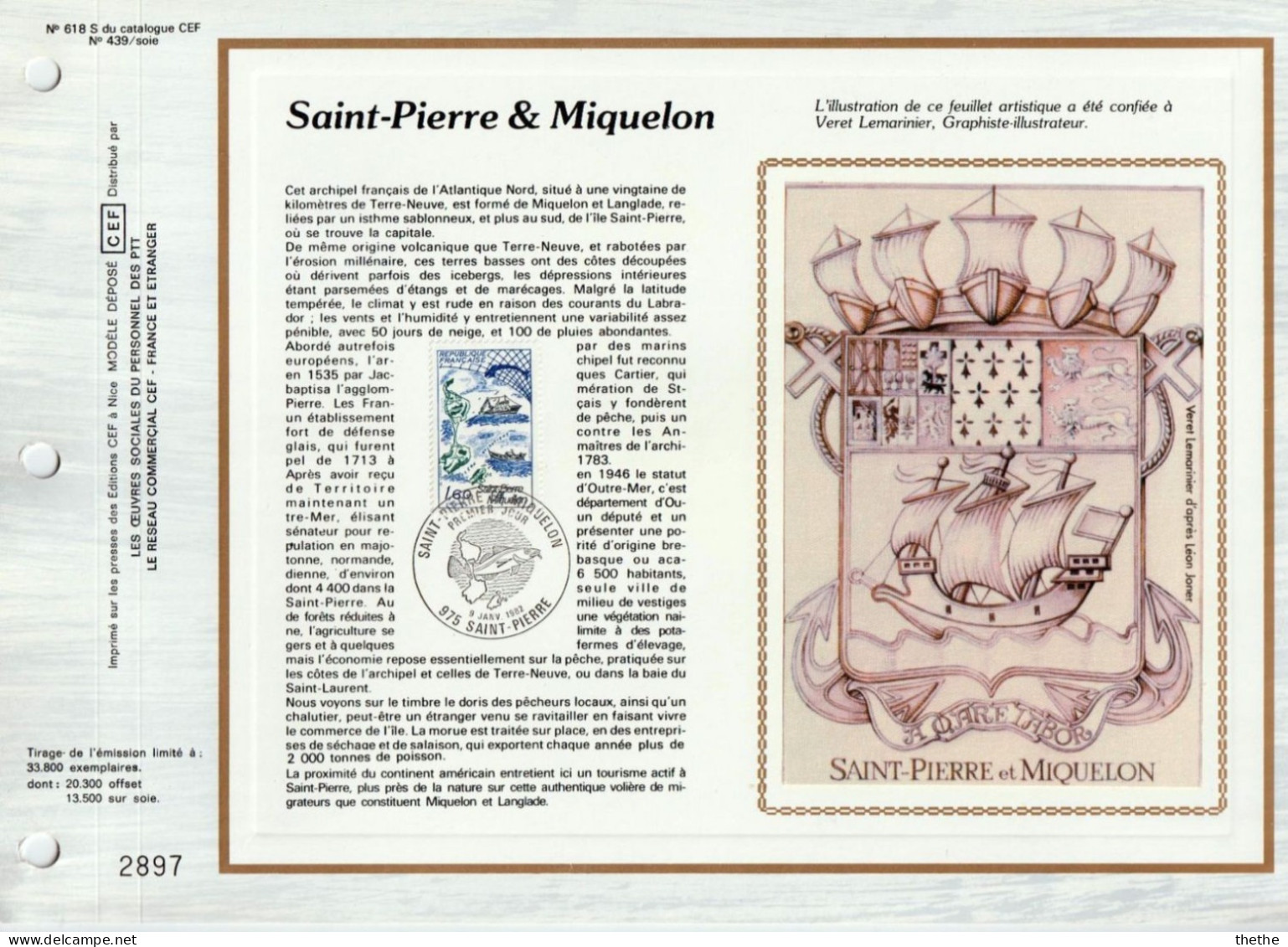 FRANCE - Saint-Pierre & Miquelon  - N° 618 Du Catalogue CEF - 1980-1989