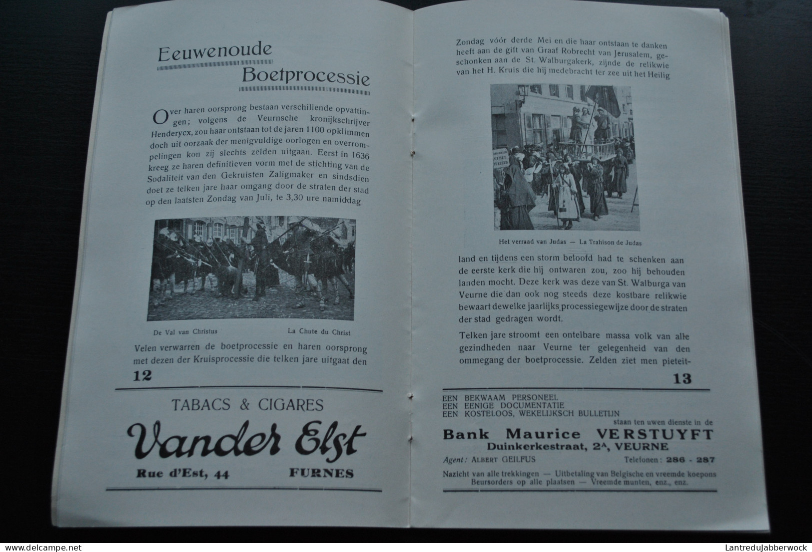 Guide Illustré  De Furnes à L'usage Des Touristes Gids Voor Veurne Ten Behoeve Der Toeristen 1937 Régionalisme Pénitents - Belgium