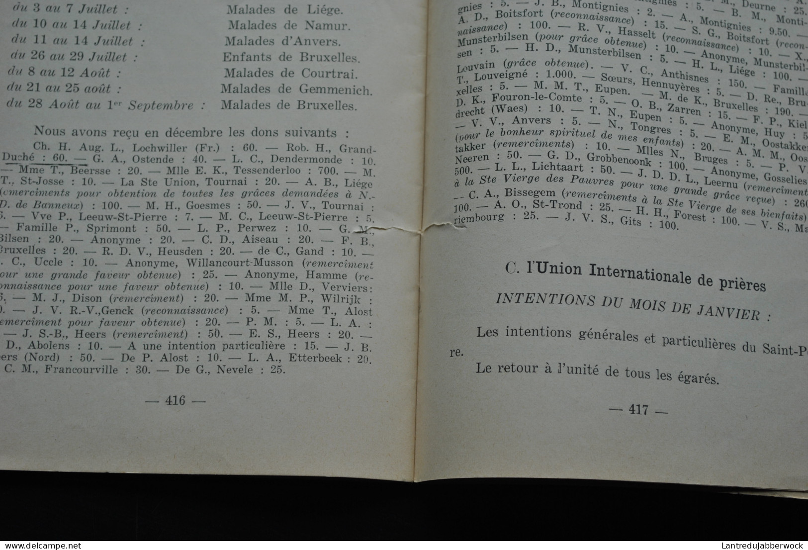 BANNEUX NOTRE-DAME Janvier 1939 Régionalisme Revue Mensuelle Officielle Caritas  - Belgium
