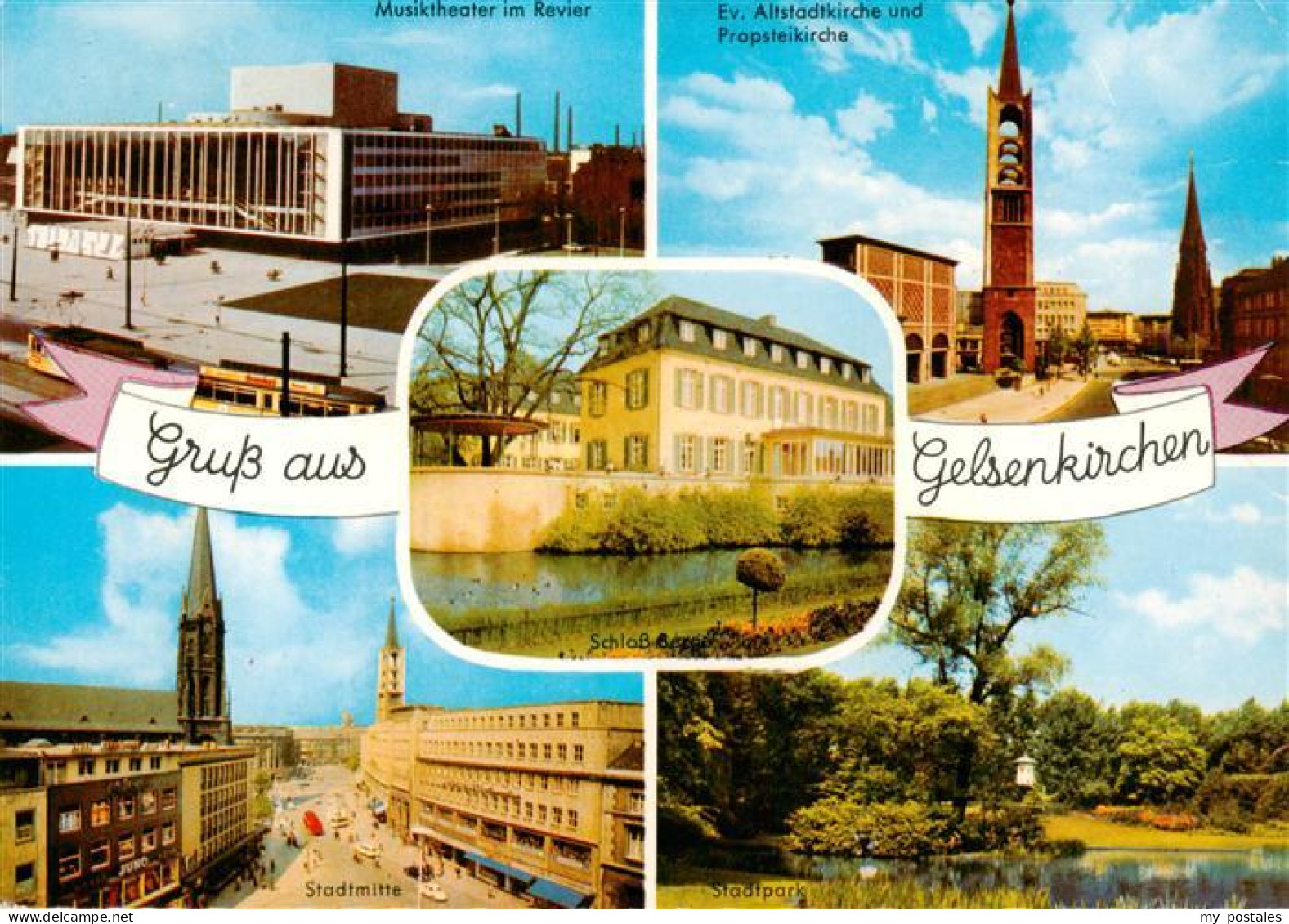 73936363 Gelsenkirchen Staedt Buehne Ev Altstadtkirche Und Probsteikirche Schlos - Gelsenkirchen