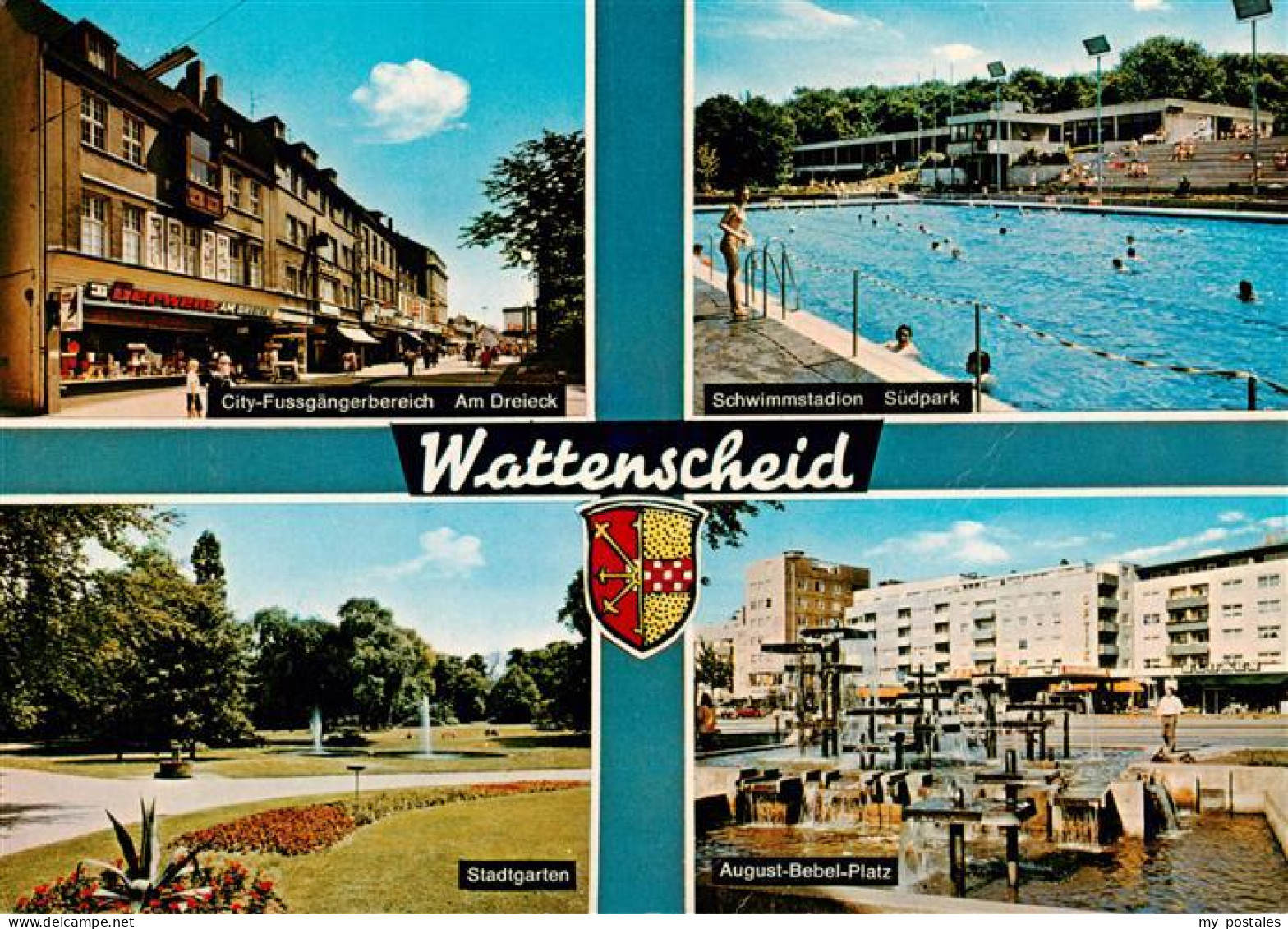 73936360 Wattenscheid Fussgaengerbereich Am Dreieck Schwimmstadion Suedpark Stad - Bochum