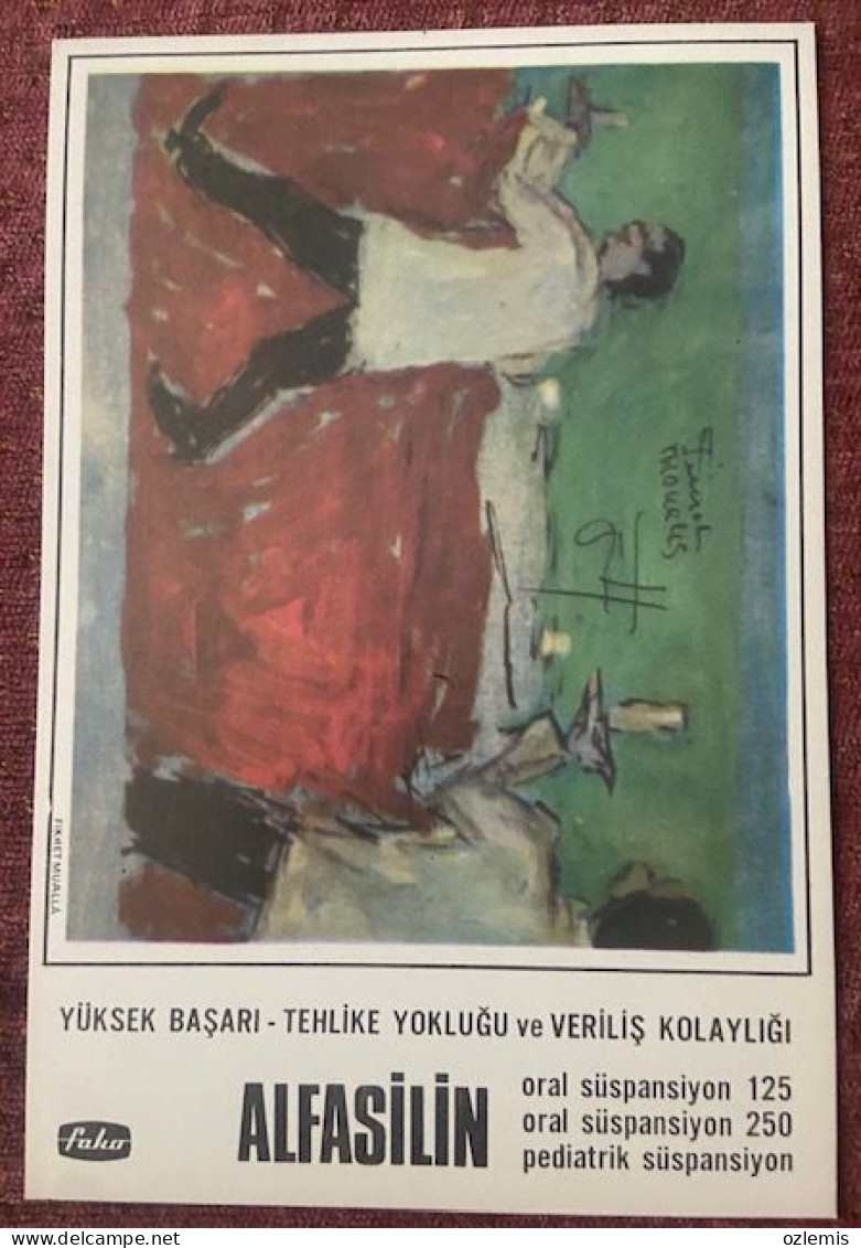 MEDICINE,PHARMACY, ALFASILIN ORAL SUSPANSIYON 125/250,PEDIATRIK SUSPANSIYON ., POSTCARD - Gesundheit