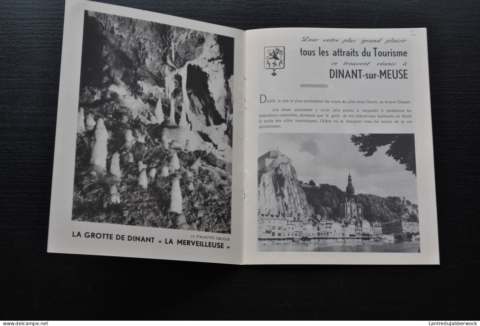 DINANT Sur Meuse Régionalisme Dépliant Publicitaire Histoire Curiosités Grotte La Merveilleuse Excursions Mont-Fat Tour - Belgium