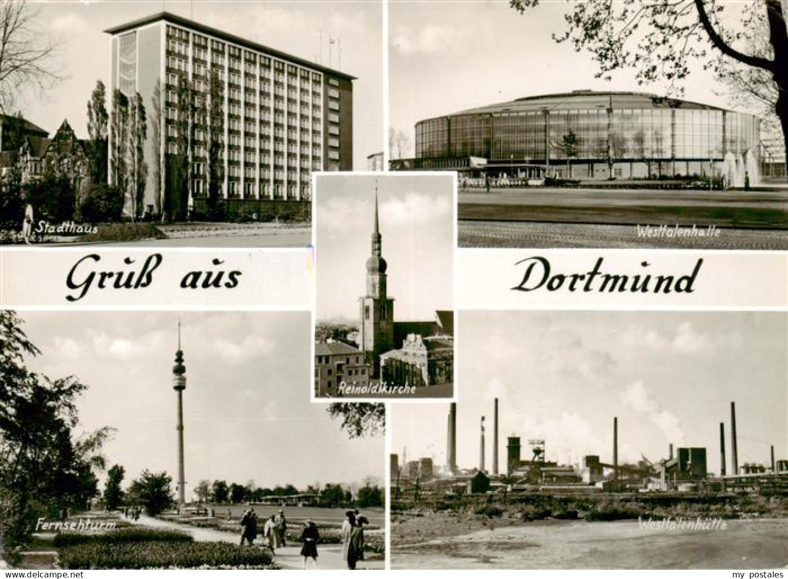 73936339 Dortmund Stadthaus Westfalenhalle Fernsehturm Westfalenhuette Reinoldik - Dortmund