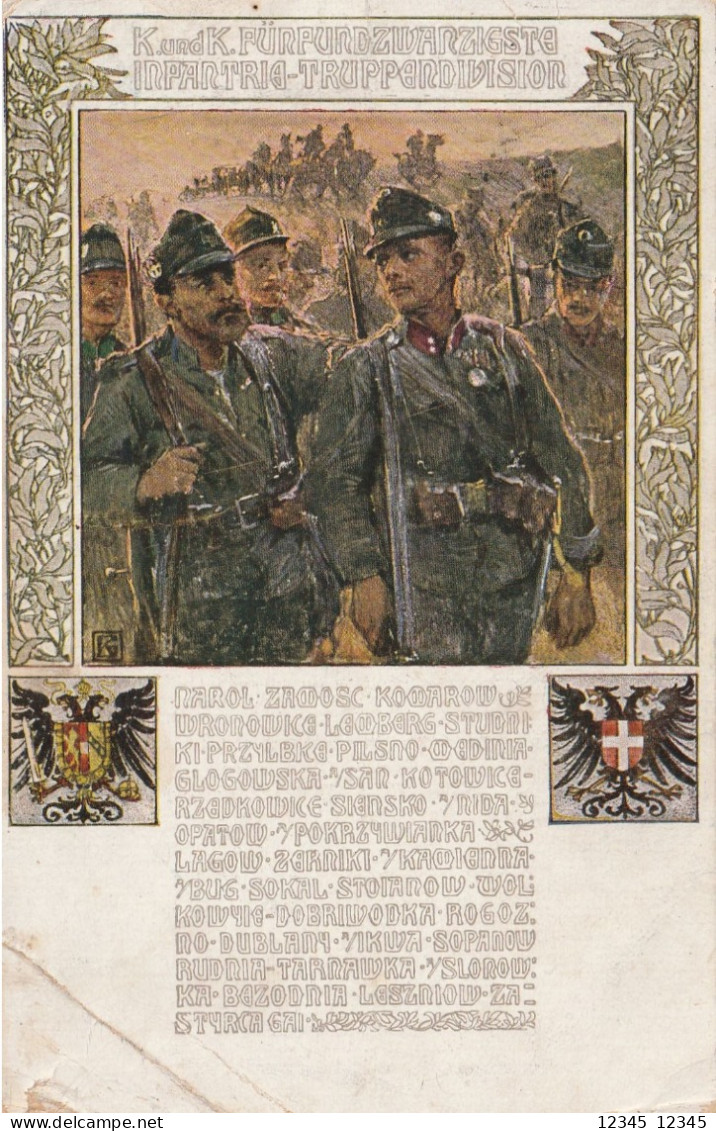 Postcard 1917, K.u.K. Feldpostamt (infanterieregiment) - Weltkrieg 1914-18