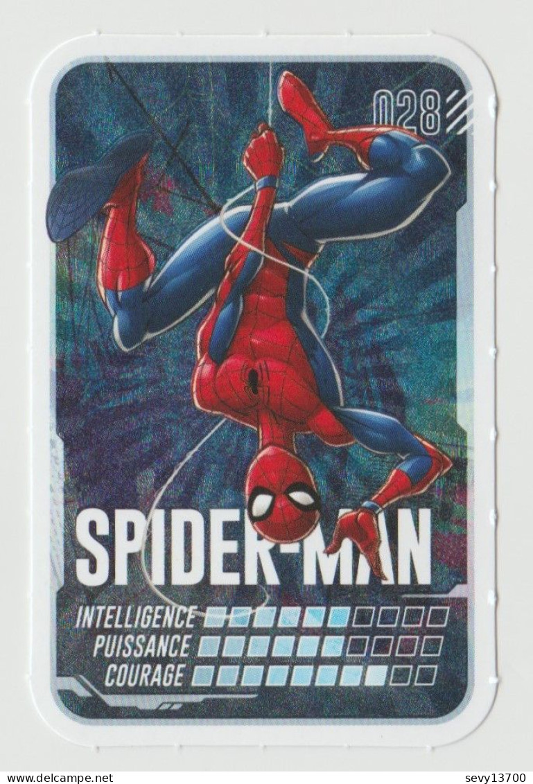 Carte Numéro 028 Spider Man Album MARVEL Pars En Mission LECLERC 2022 - Marvel