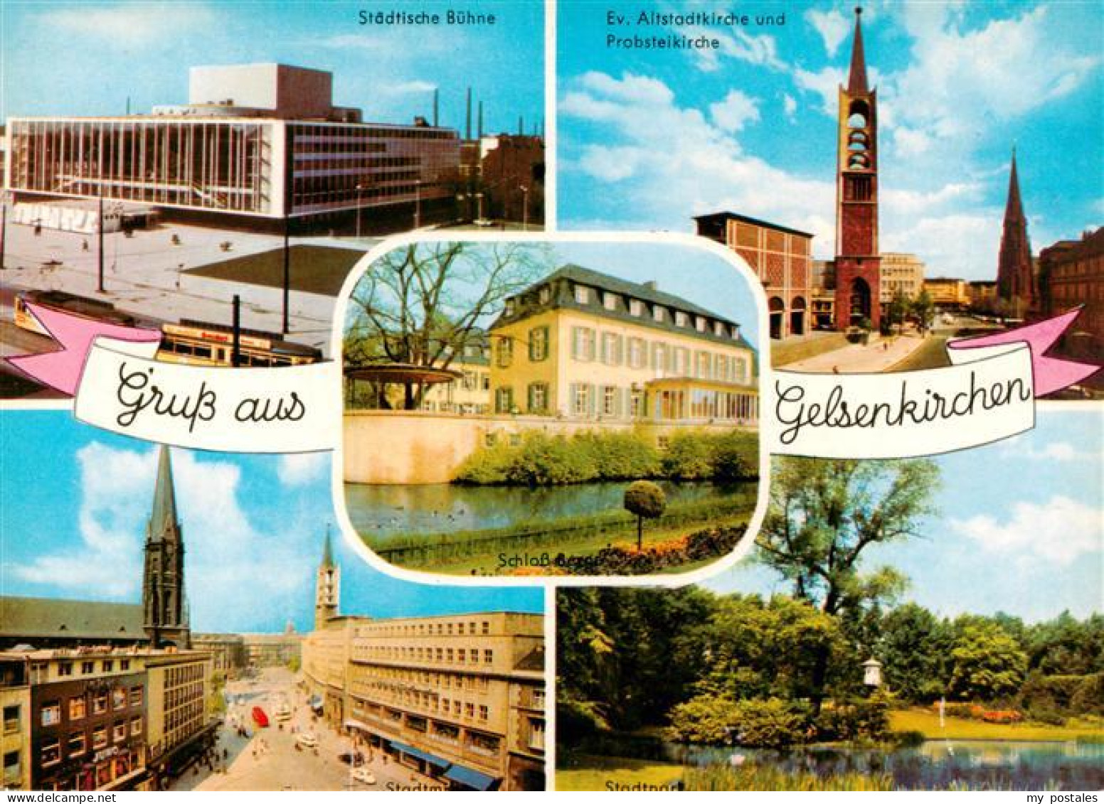 73936309 Gelsenkirchen Staedt Buehne Ev Altstadtkirche Und Probsteikirche Schlos - Gelsenkirchen