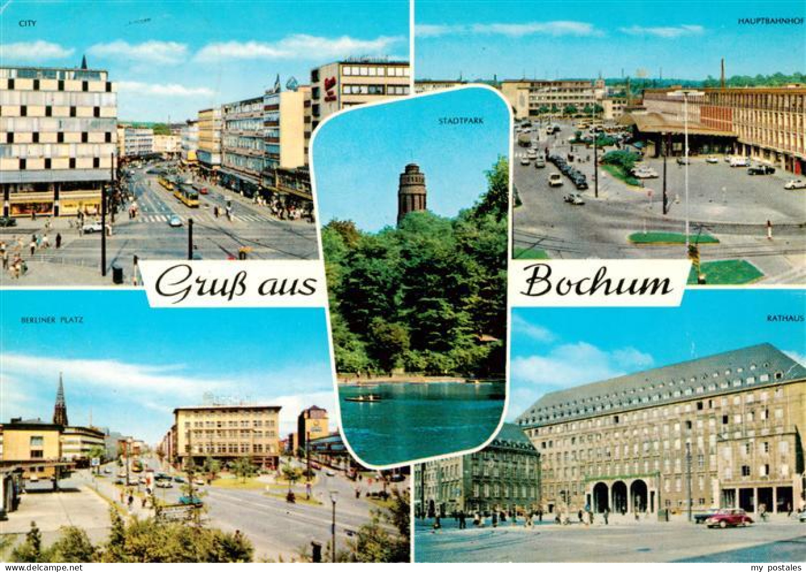 73936293 Bochum Rathausplatz Stadtpark Berliner Platz City Hauptbahnhof Rathaus - Bochum