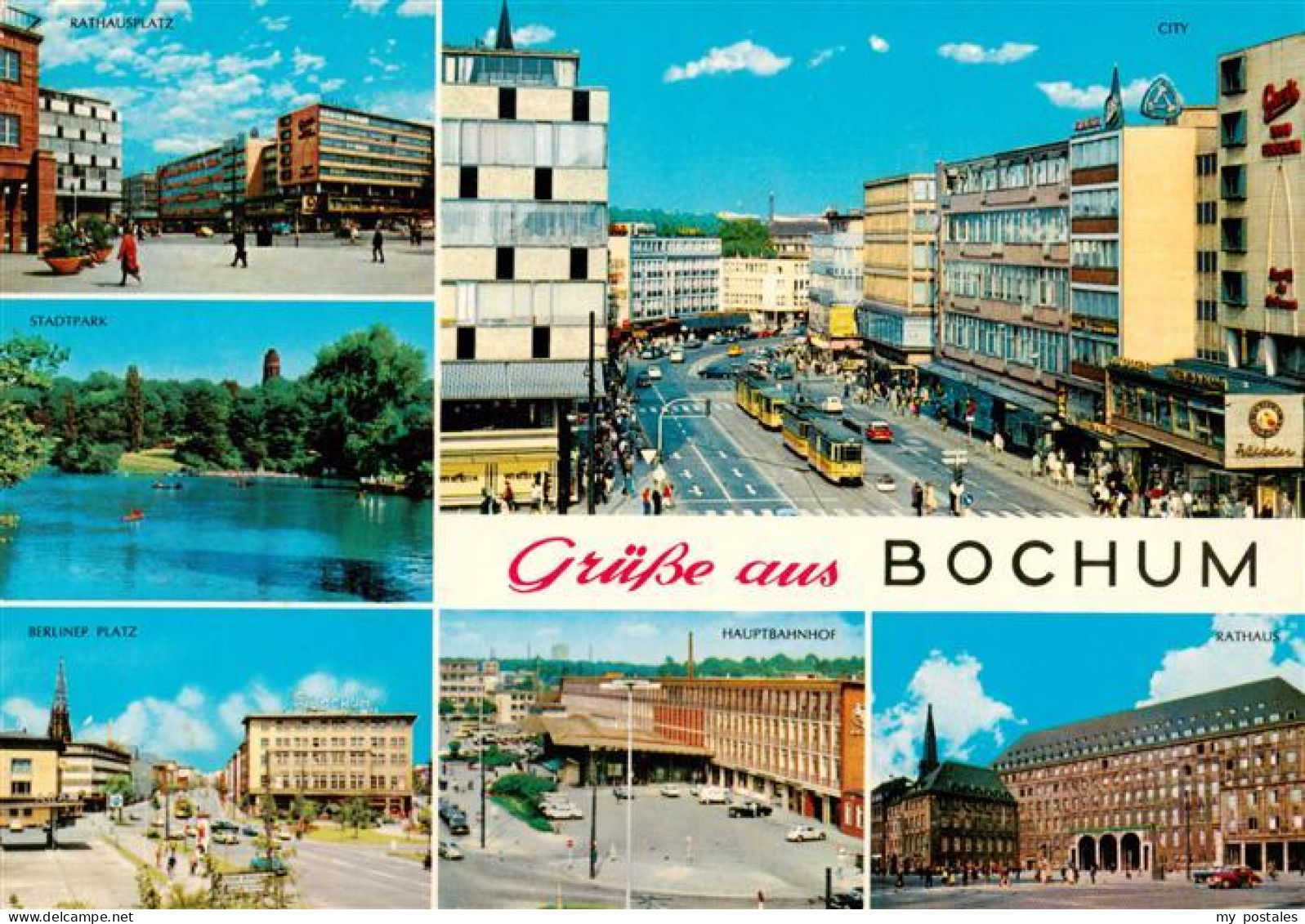 73936288 Bochum Rathausplatz Stadtpark Berliner Platz City Hauptbahnhof Rathaus - Bochum