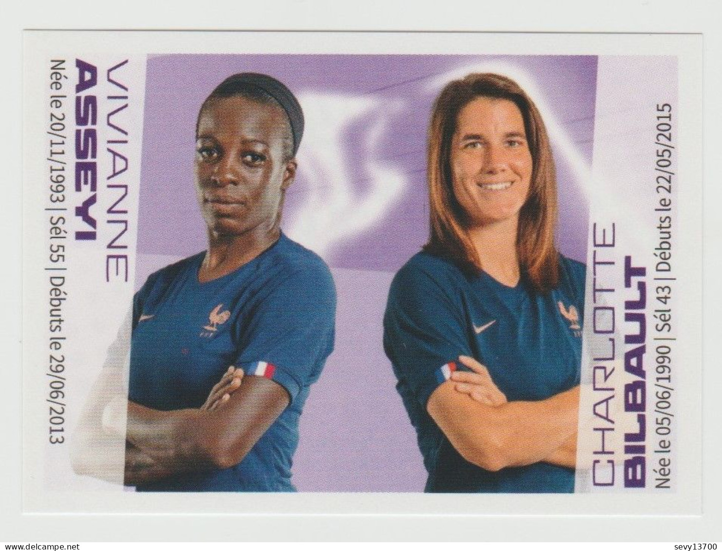 Au Plus Près Des Bleus - 5 Cartes Panini N° 73 76 77 74 80 Equipe Féminine - Intermarché 2022 - Edizione Francese