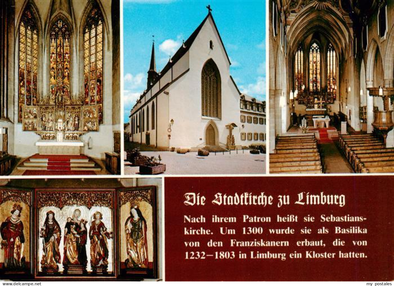 73936223 Limburg__Lahn Stadtkirche Inneres Wandbilder - Limburg