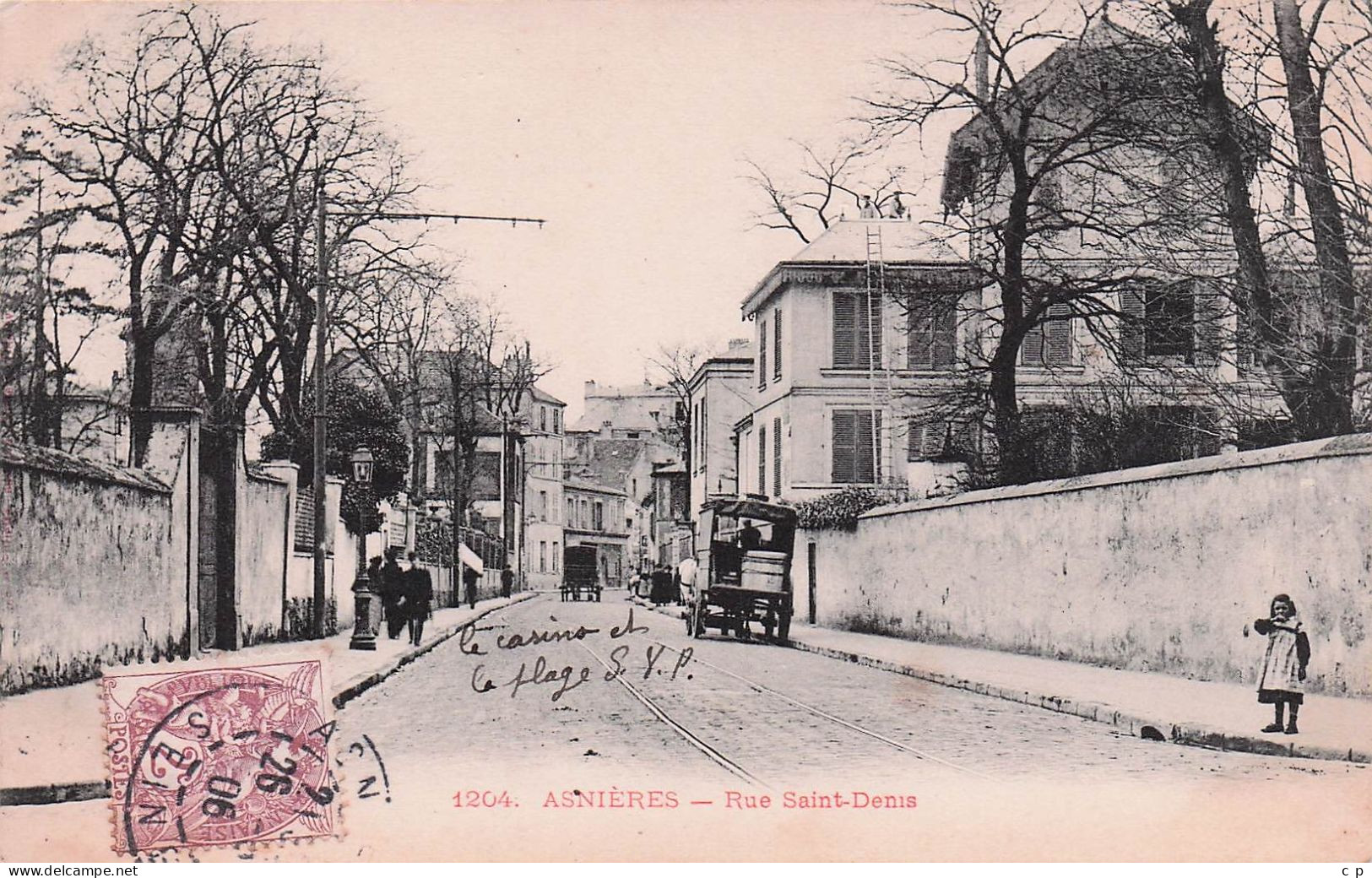 Asnieres Sur Seine - Rue Saint Denis  -  CPA°J - Asnieres Sur Seine