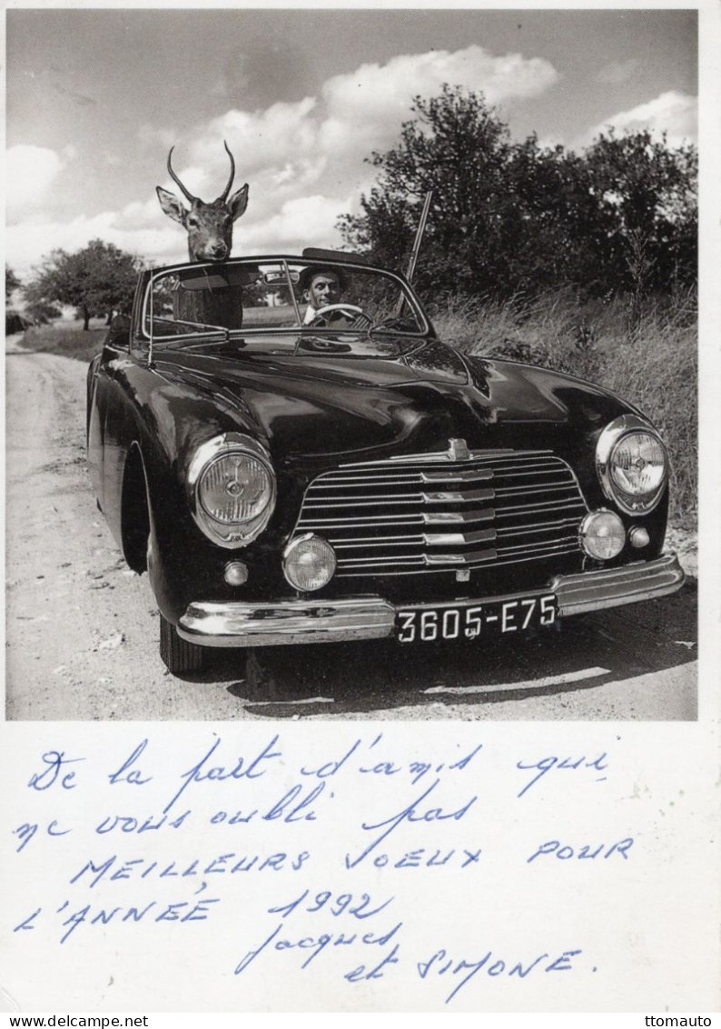 Maurice Baquet In His Simca 8 Sport Cabriolet 1950   -    CPM - Passenger Cars