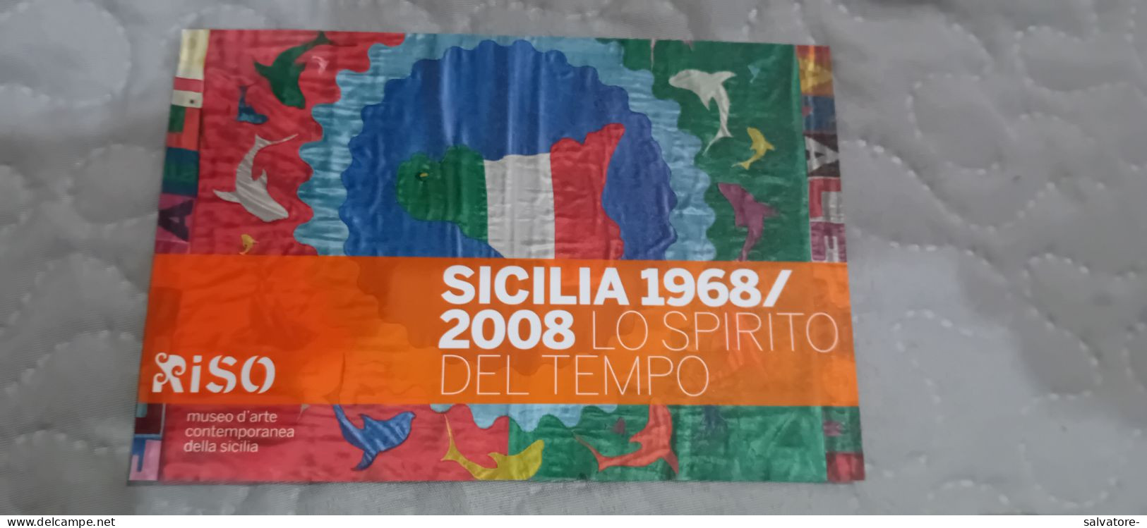 CARTOLINA MUSEO D'ARTE CONTEMPORANEA DELLA SICILIA 1968- 2008 - Palermo