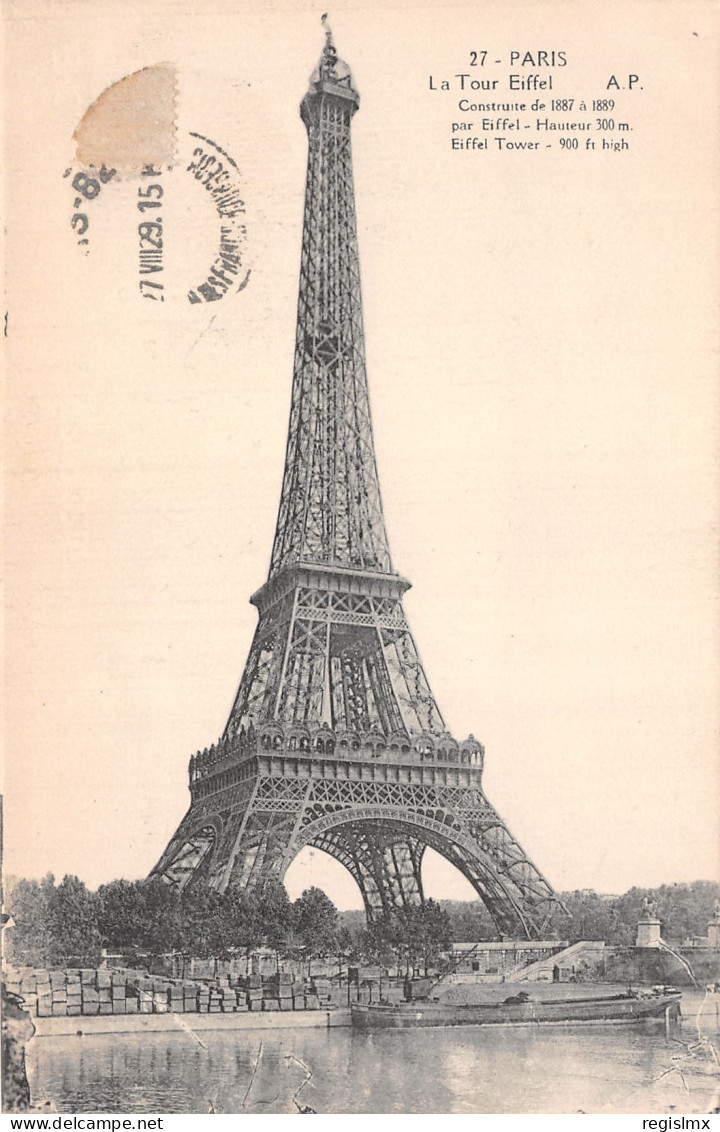 75-PARIS TOUR EIFFEL-N°T2246-B/0337 - Tour Eiffel
