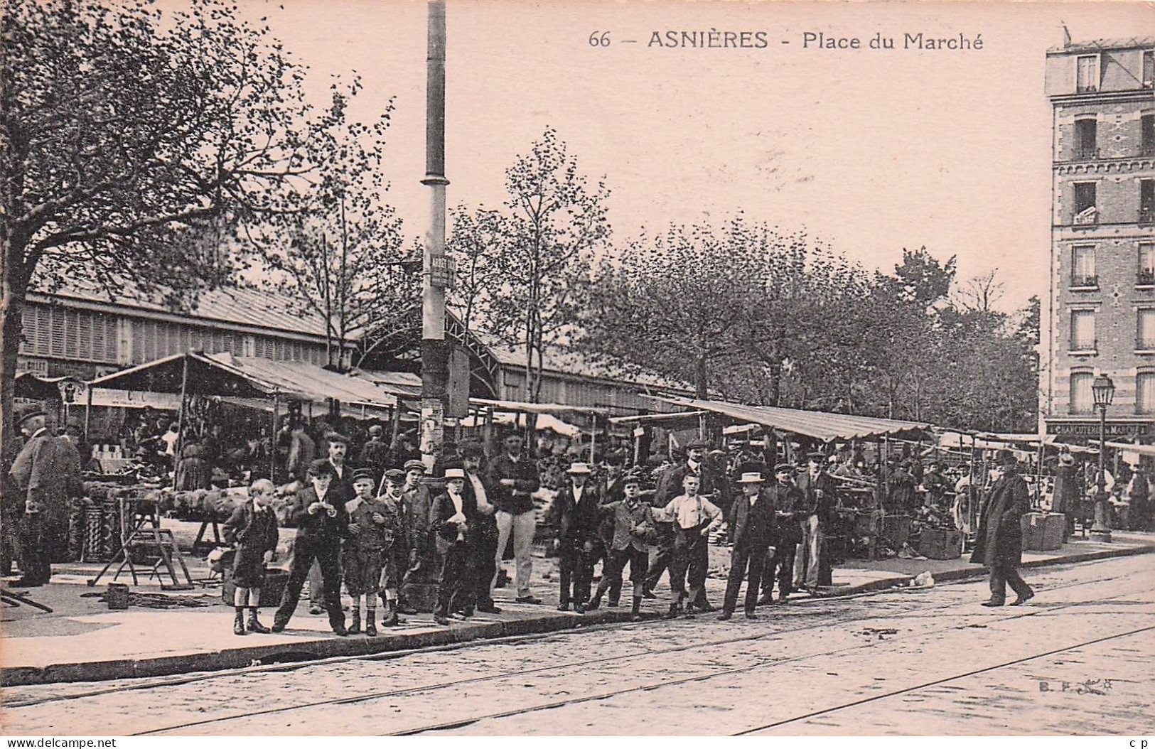 Asnieres Sur Seine - Place Du Marché  -  CPA°J - Asnieres Sur Seine