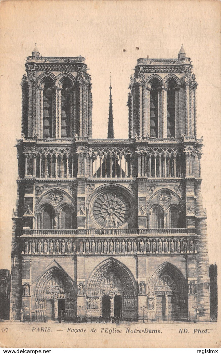 75-PARIS NOTRE DAME-N°T2246-B/0029 - Notre Dame Von Paris